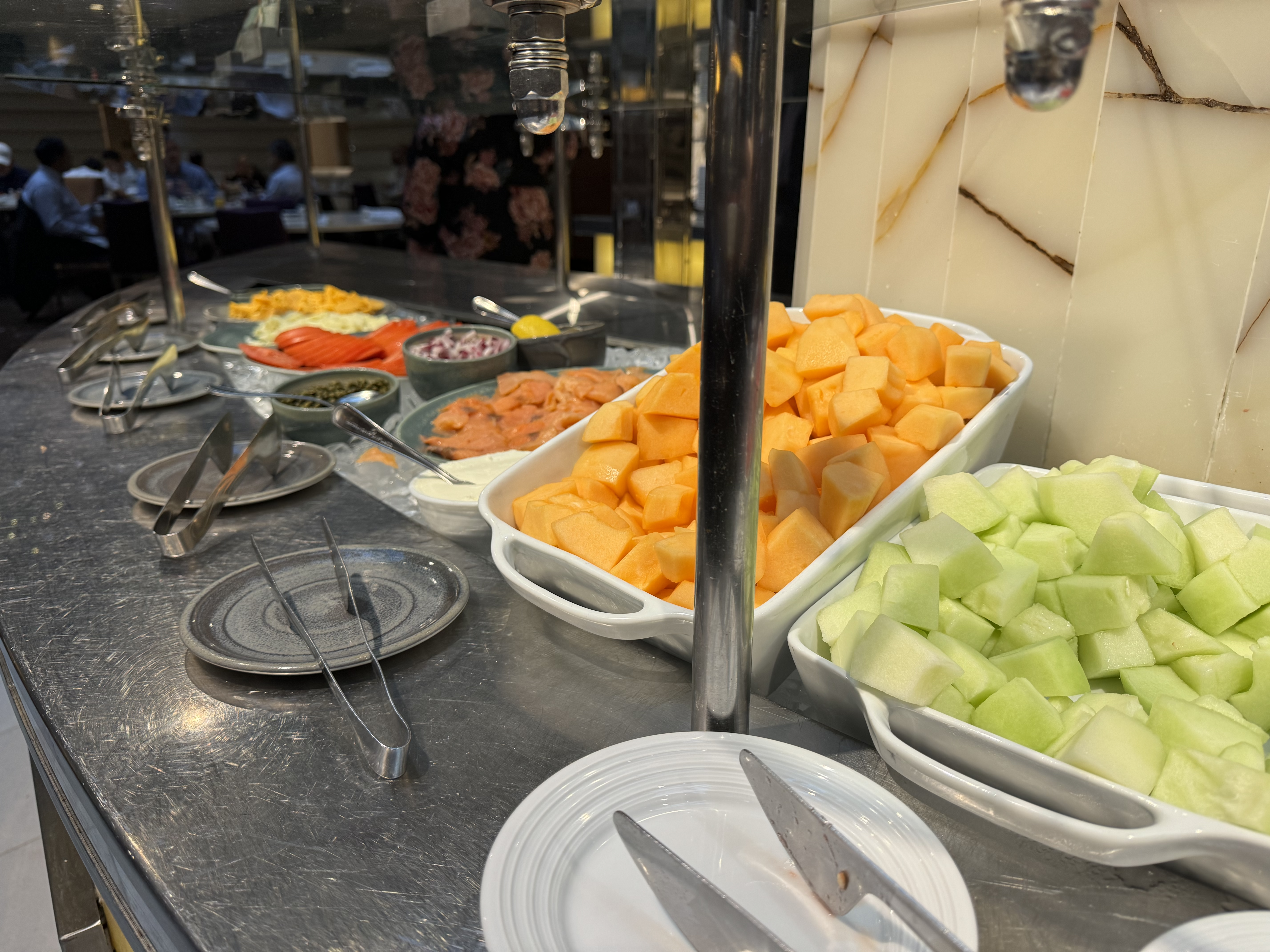 Hyatt Regency OHare Chicago restaurant breakfast cold bar Hyatt Regency OHare Chicago restaurant breakfast cold bar