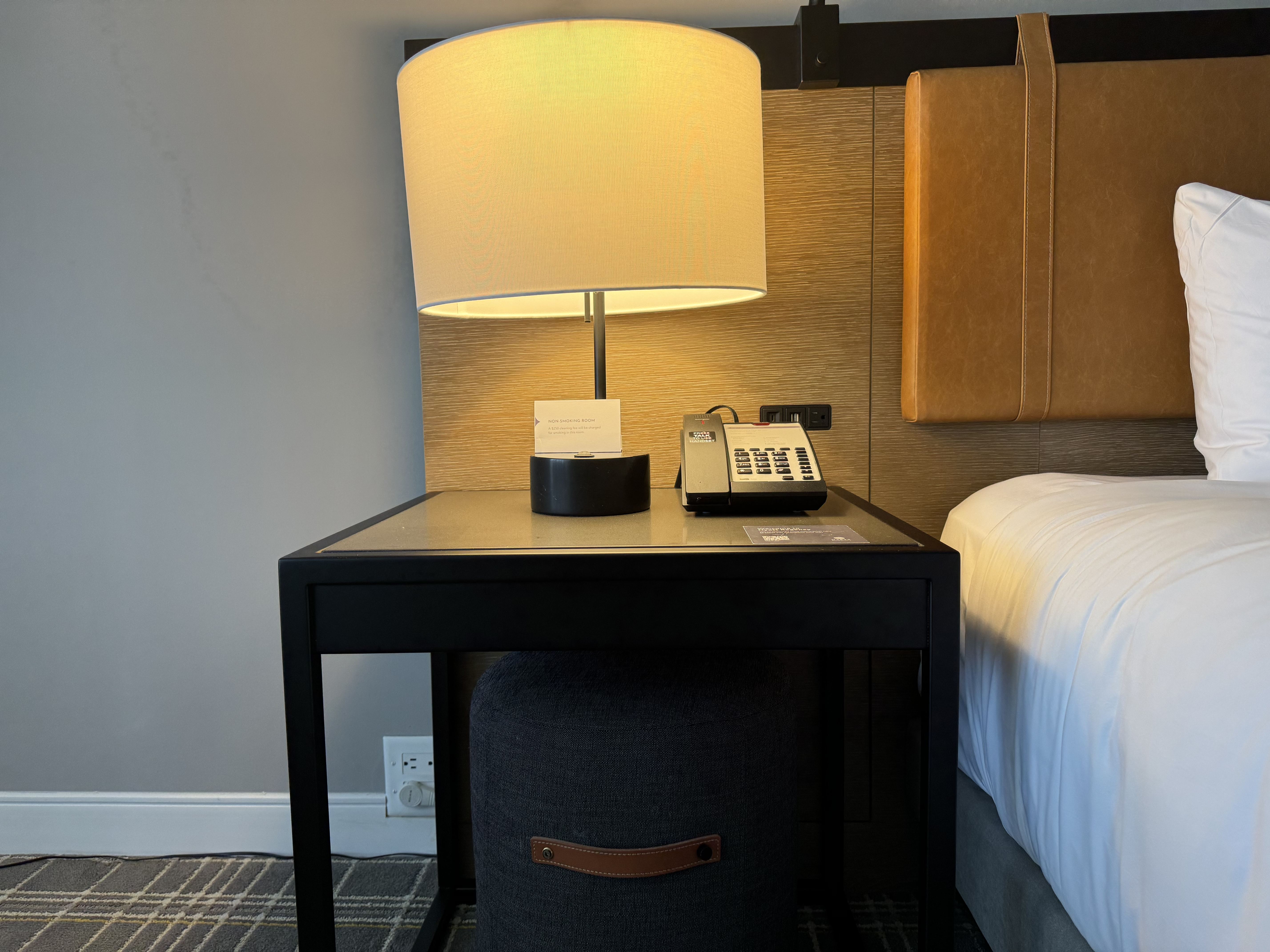 Hyatt Regency Atlanta Deluxe Suite bedroom square nightstand Hyatt Regency Atlanta Deluxe Suite bedroom square nightstand