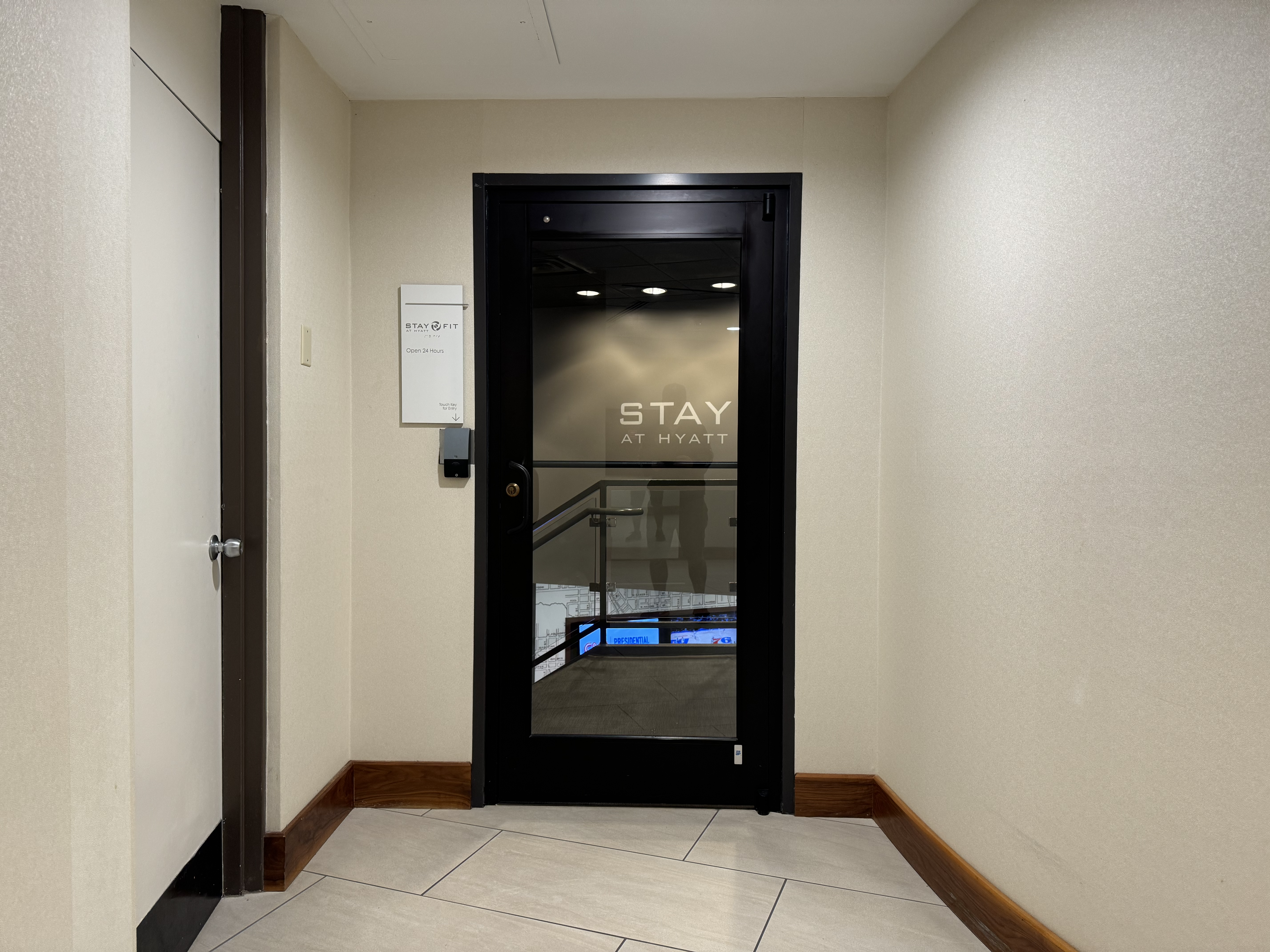 Hyatt Regency Atlanta gym entrance Hyatt Regency Atlanta gym entrance