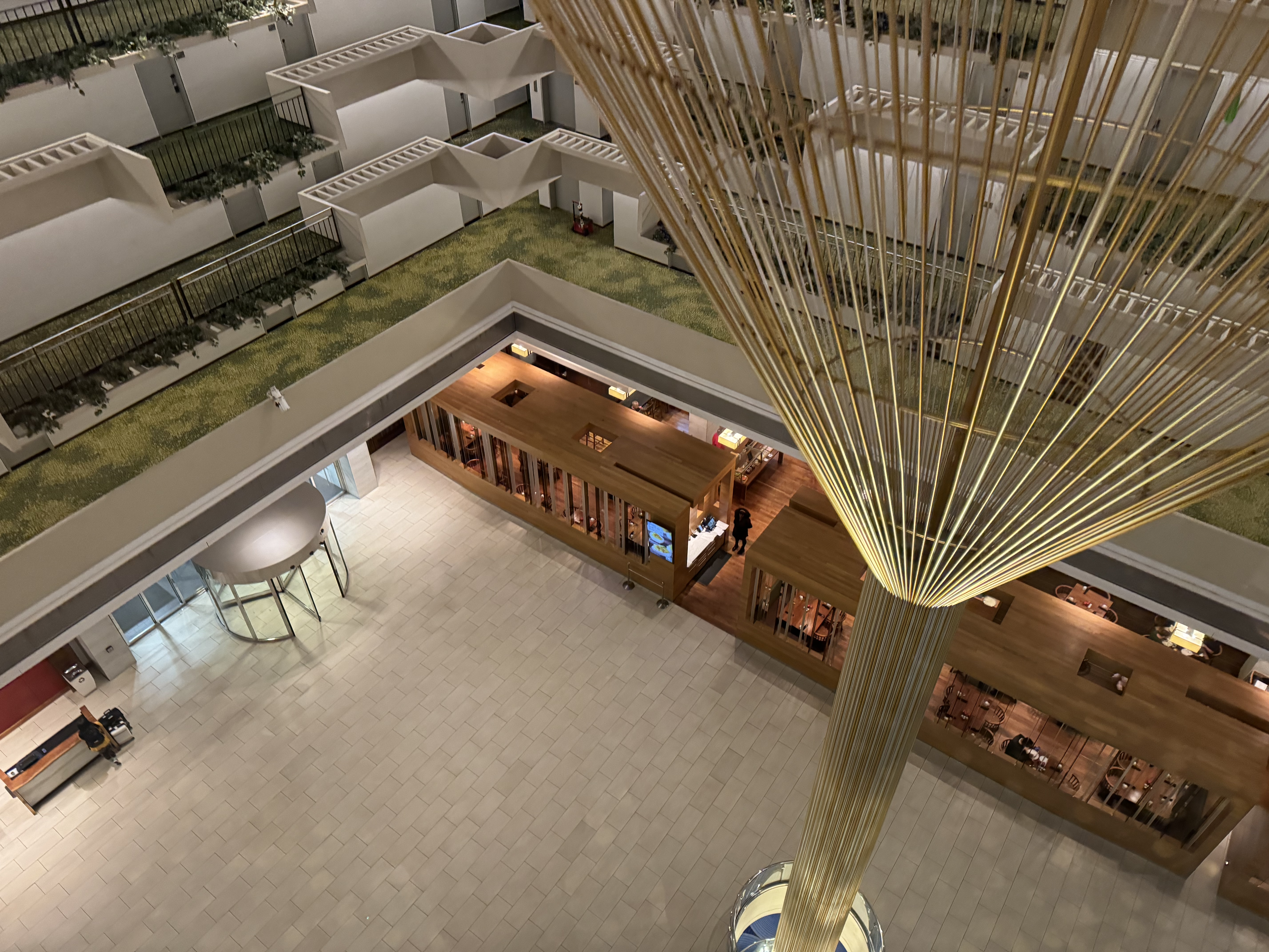 Hyatt Regency Atlanta lobby view from elevator Hyatt Regency Atlanta lobby view from elevator