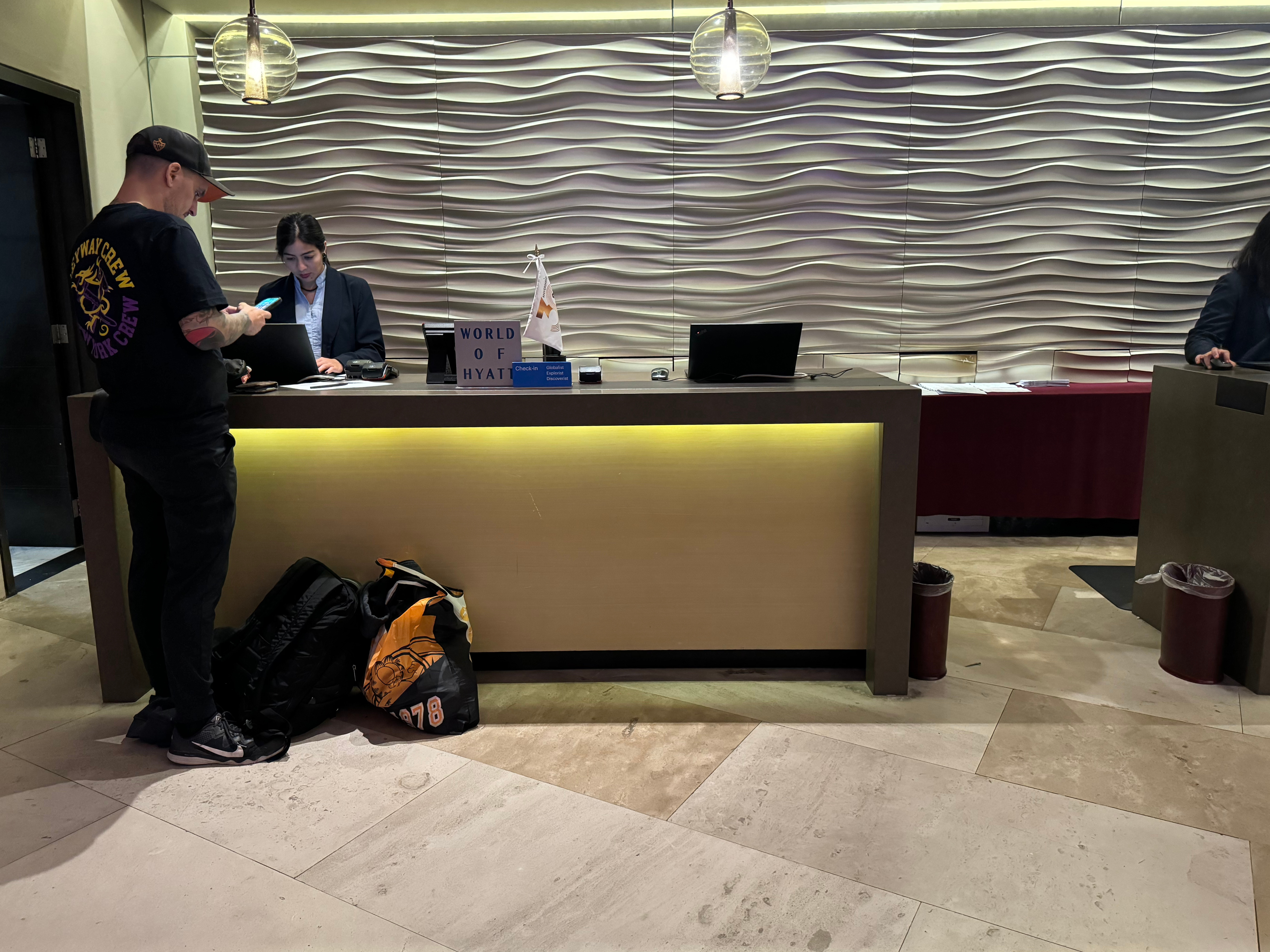 Hyatt Regency Merida lobby checking in Hyatt Regency Merida lobby checking in