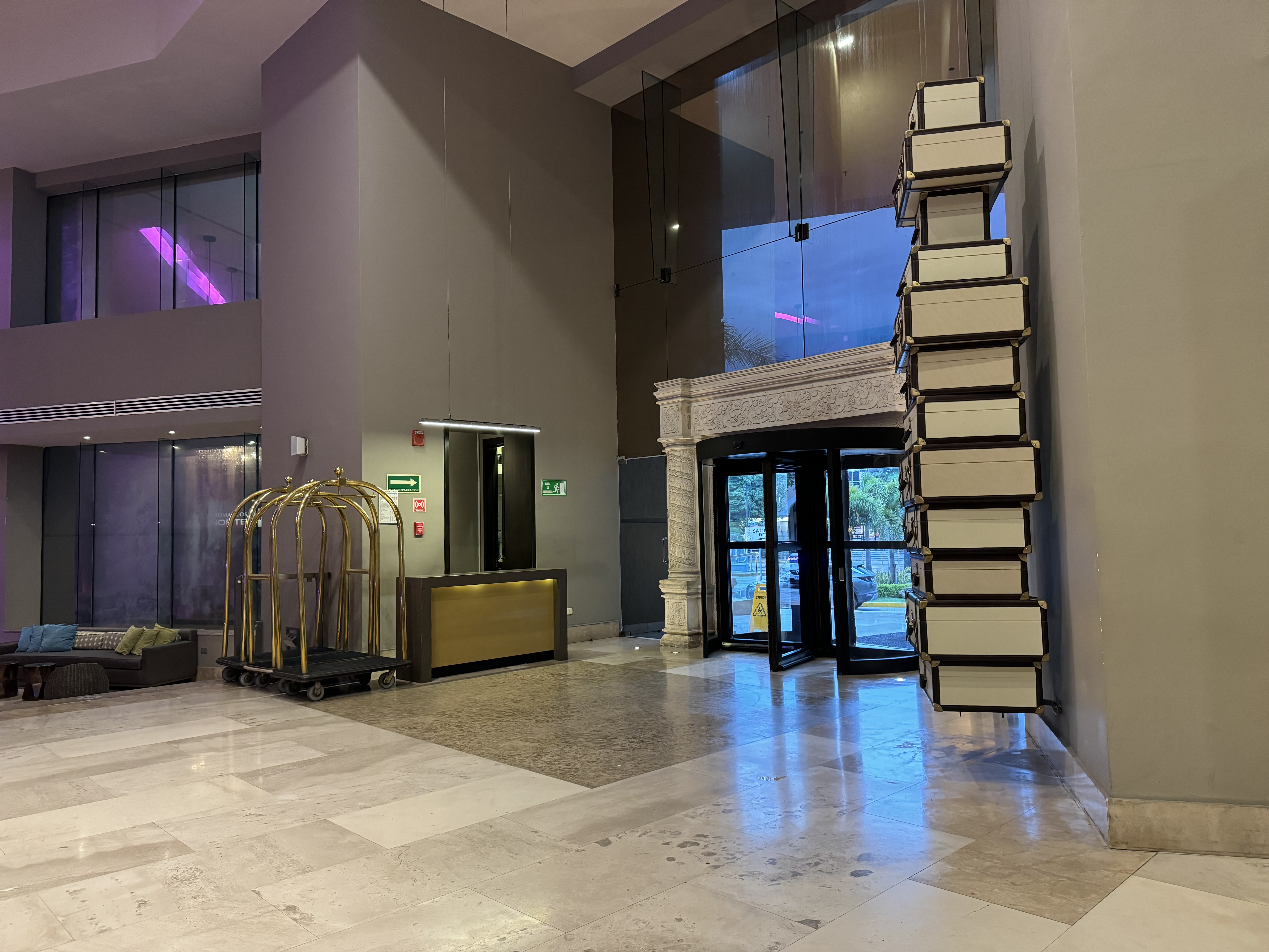 Hyatt Regency Merida lobby entrance bellhop Hyatt Regency Merida lobby entrance bellhop