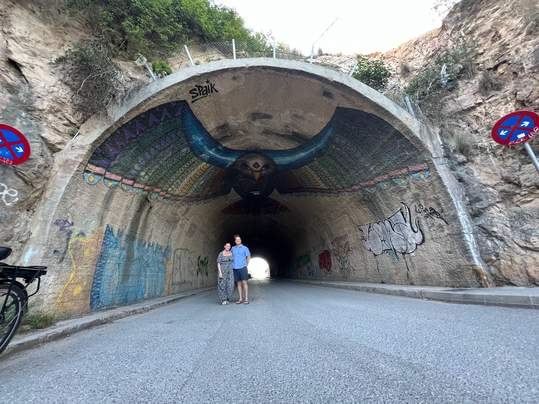 Ibiza bike tour with graffiti murals Ibiza bike tour with graffiti murals