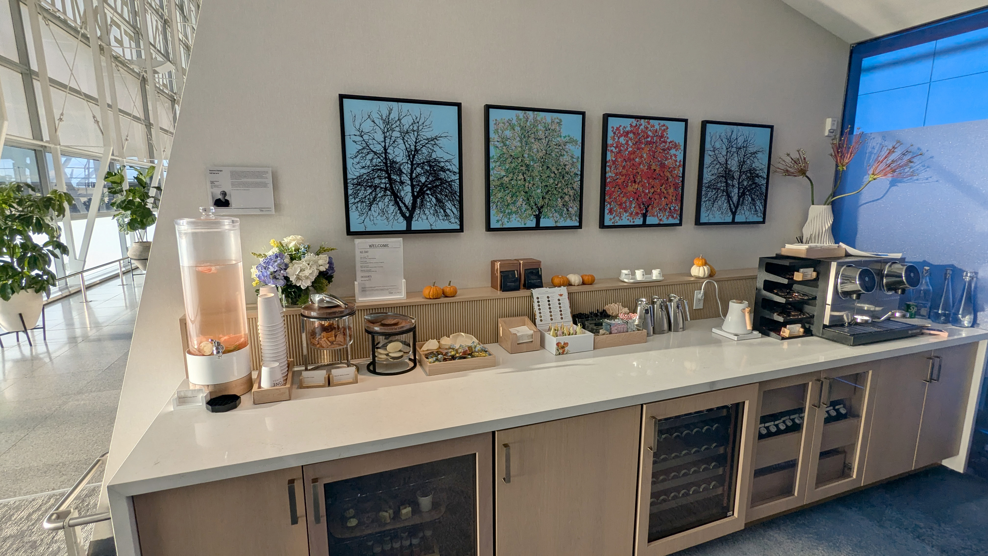 JFK Delta One Check In Snack Bar