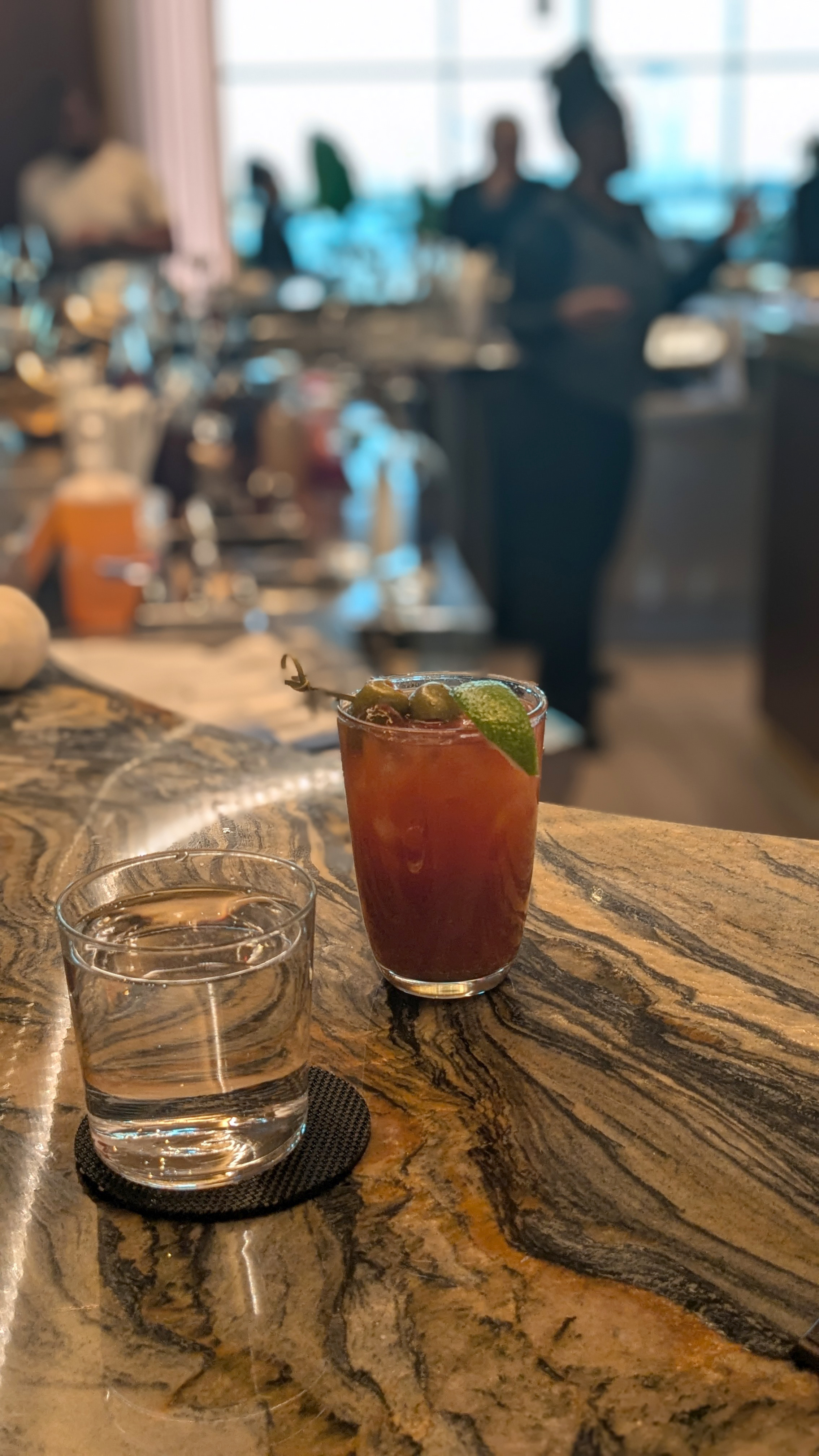 JFK Delta One Lounge Bar Bloody Mary