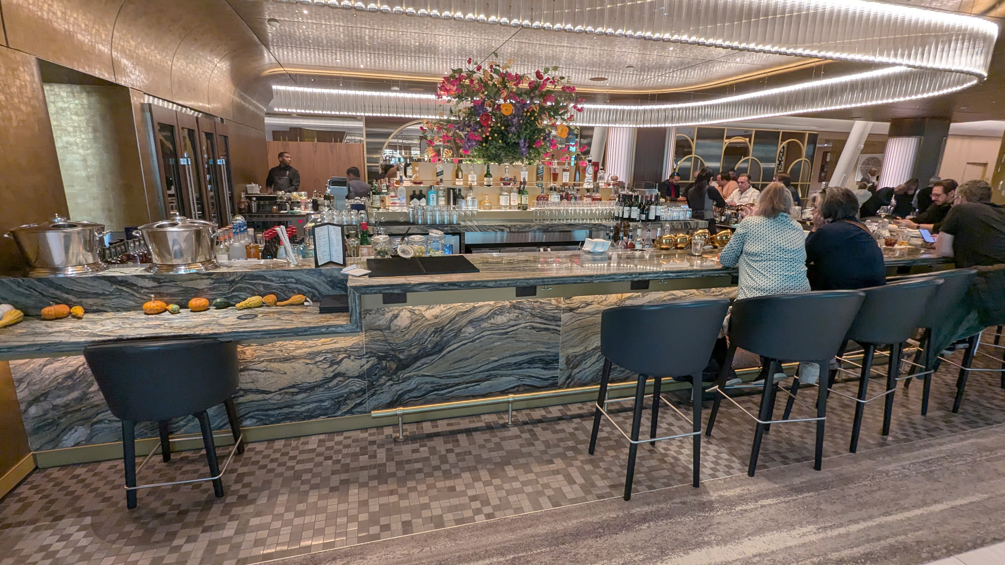 JFK Delta One Lounge Bar Overview