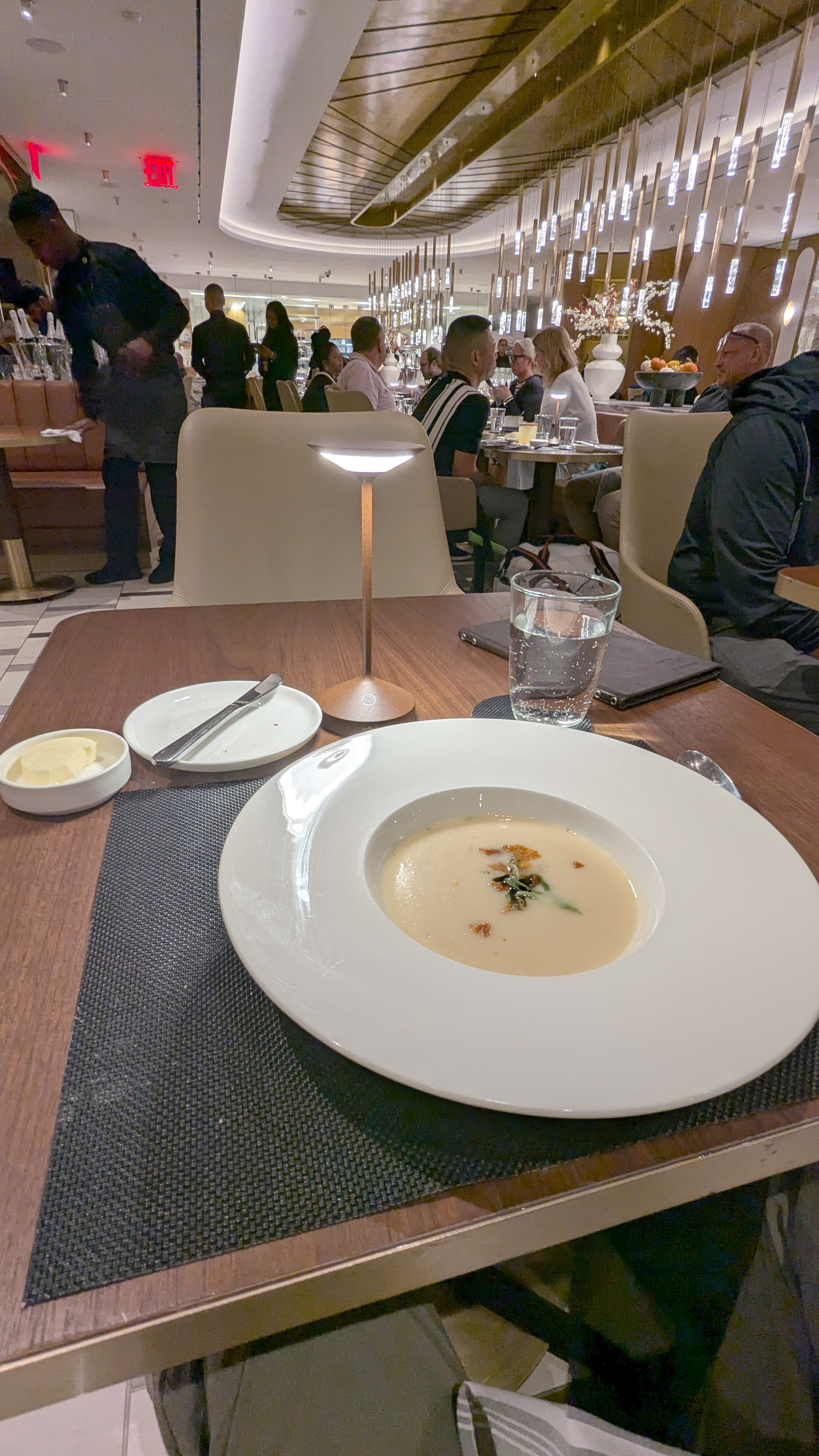 JFK Delta One Lounge Brasserie Potato Soup