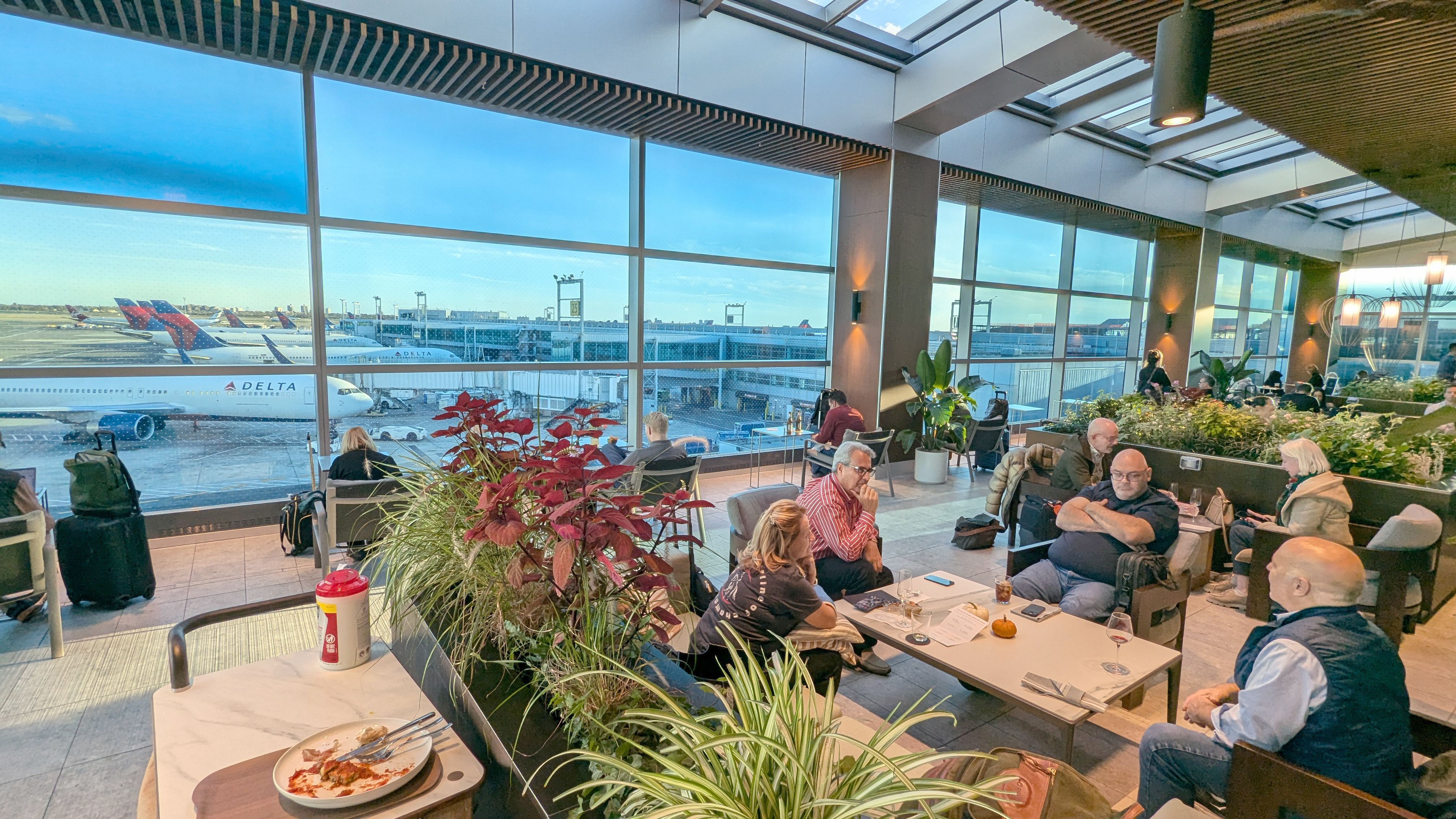 JFK Delta One Lounge Covered Terrace