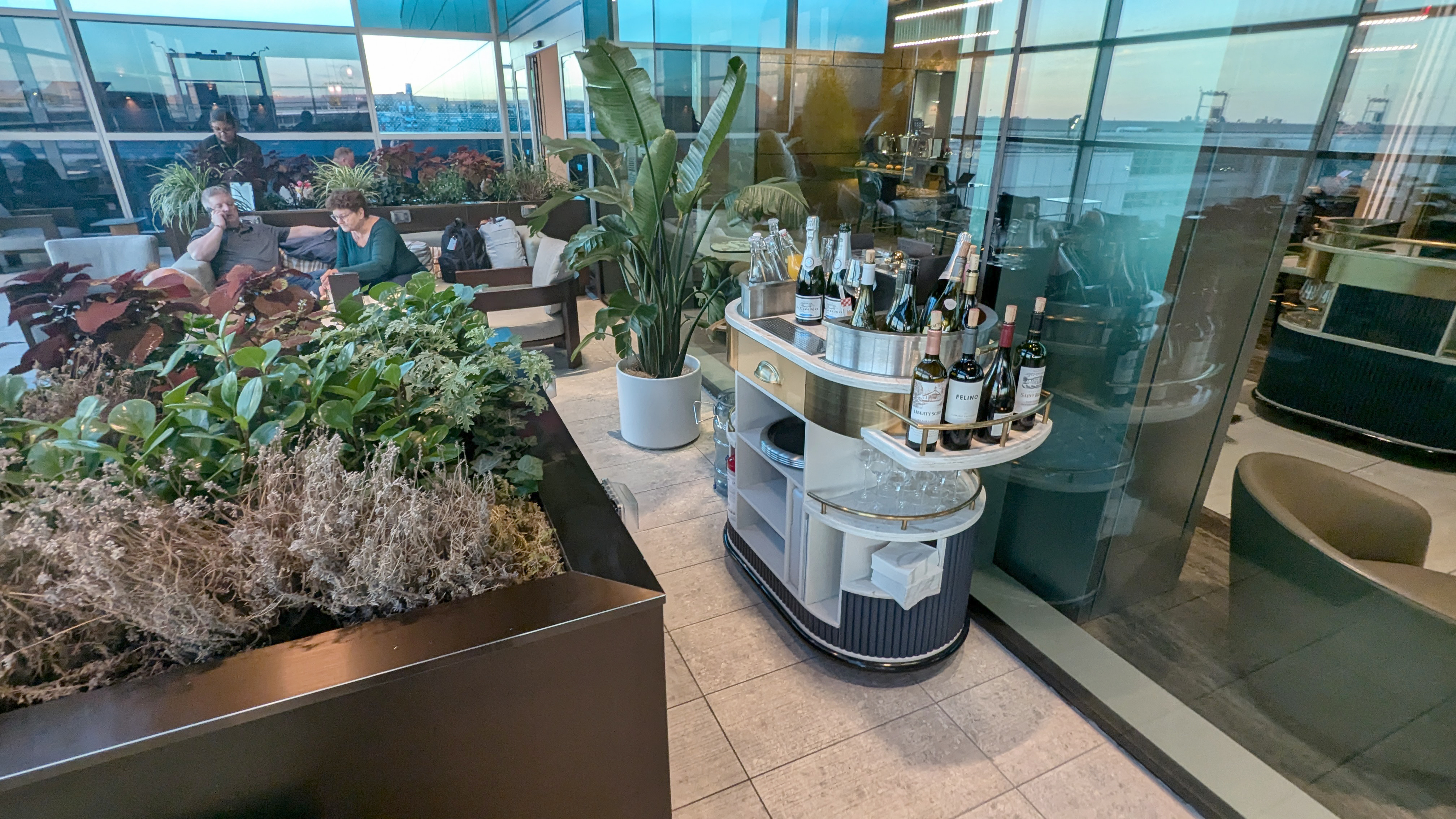 JFK Delta One Lounge Drinks Cart