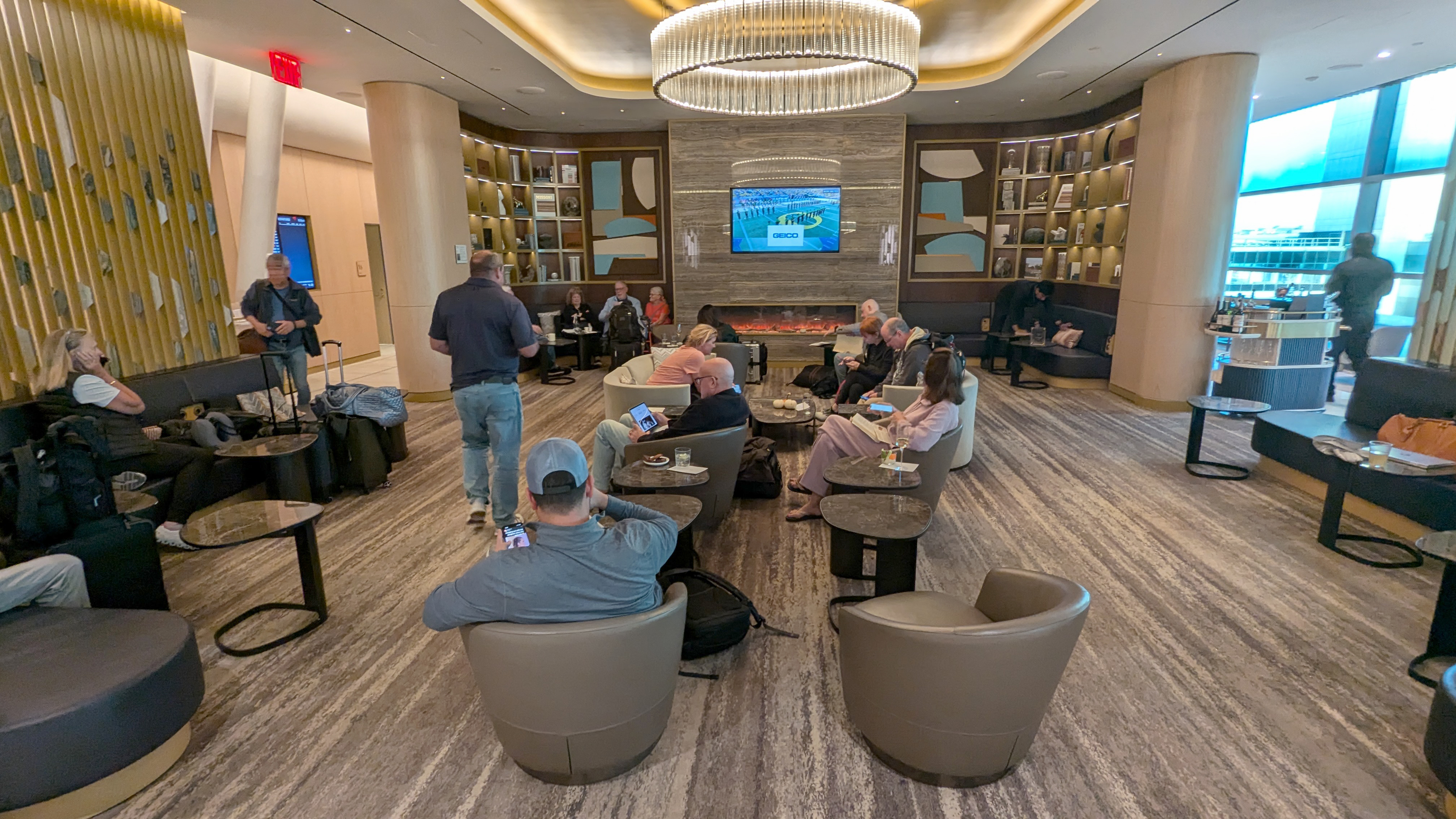 JFK Delta One Lounge TV Area