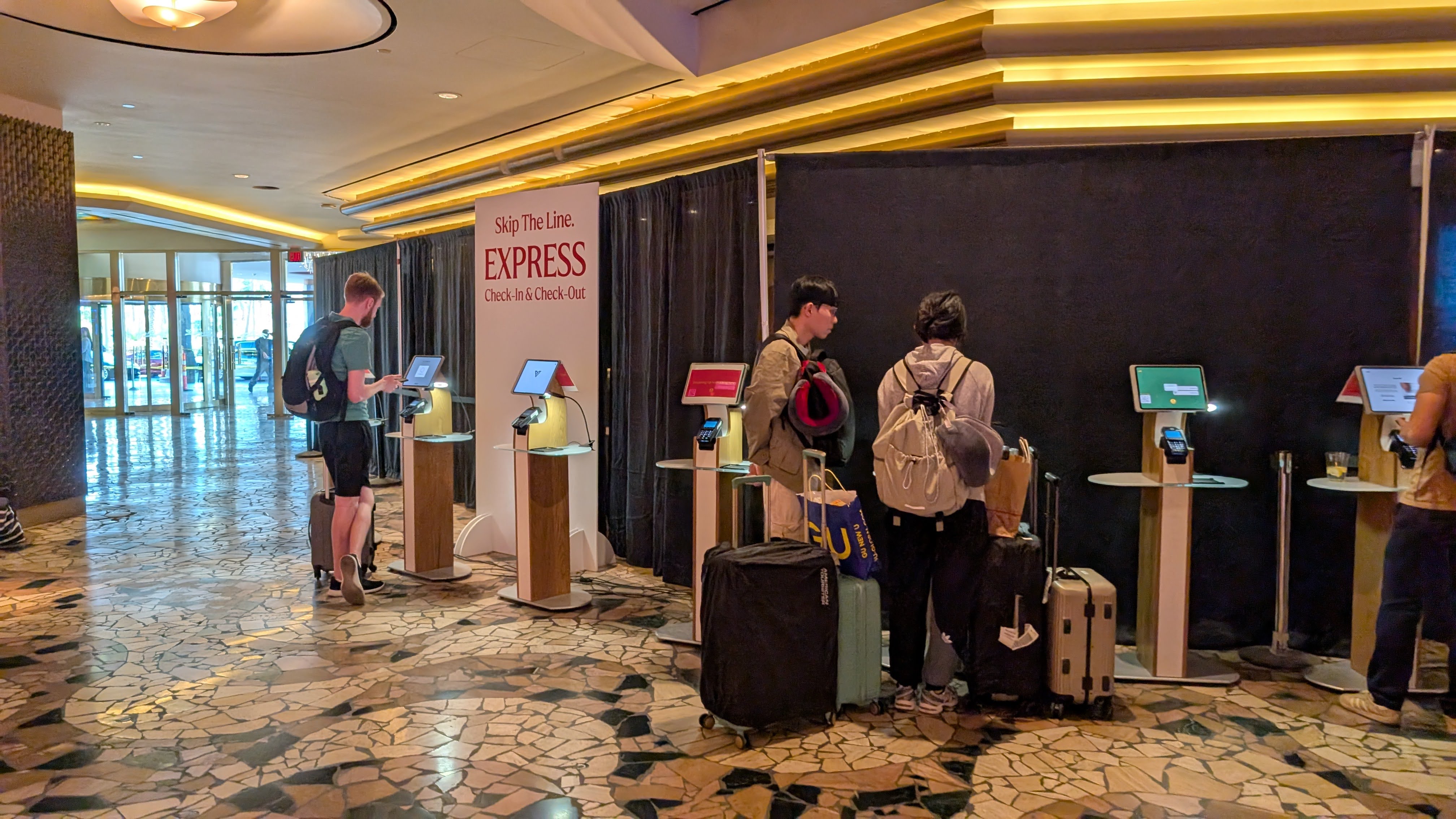 Rio Hotel Casino check in kiosks Rio Hotel Casino check in kiosks