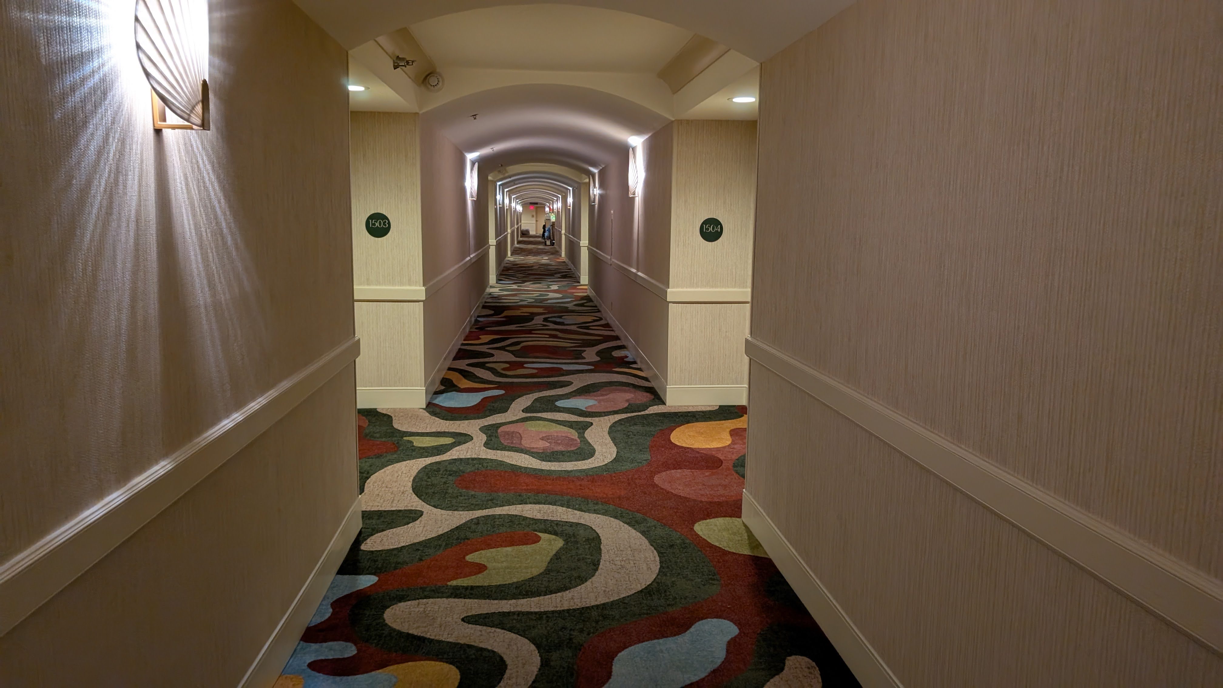 Rio Hotel Casino guestroom hallway Rio Hotel Casino guestroom hallway