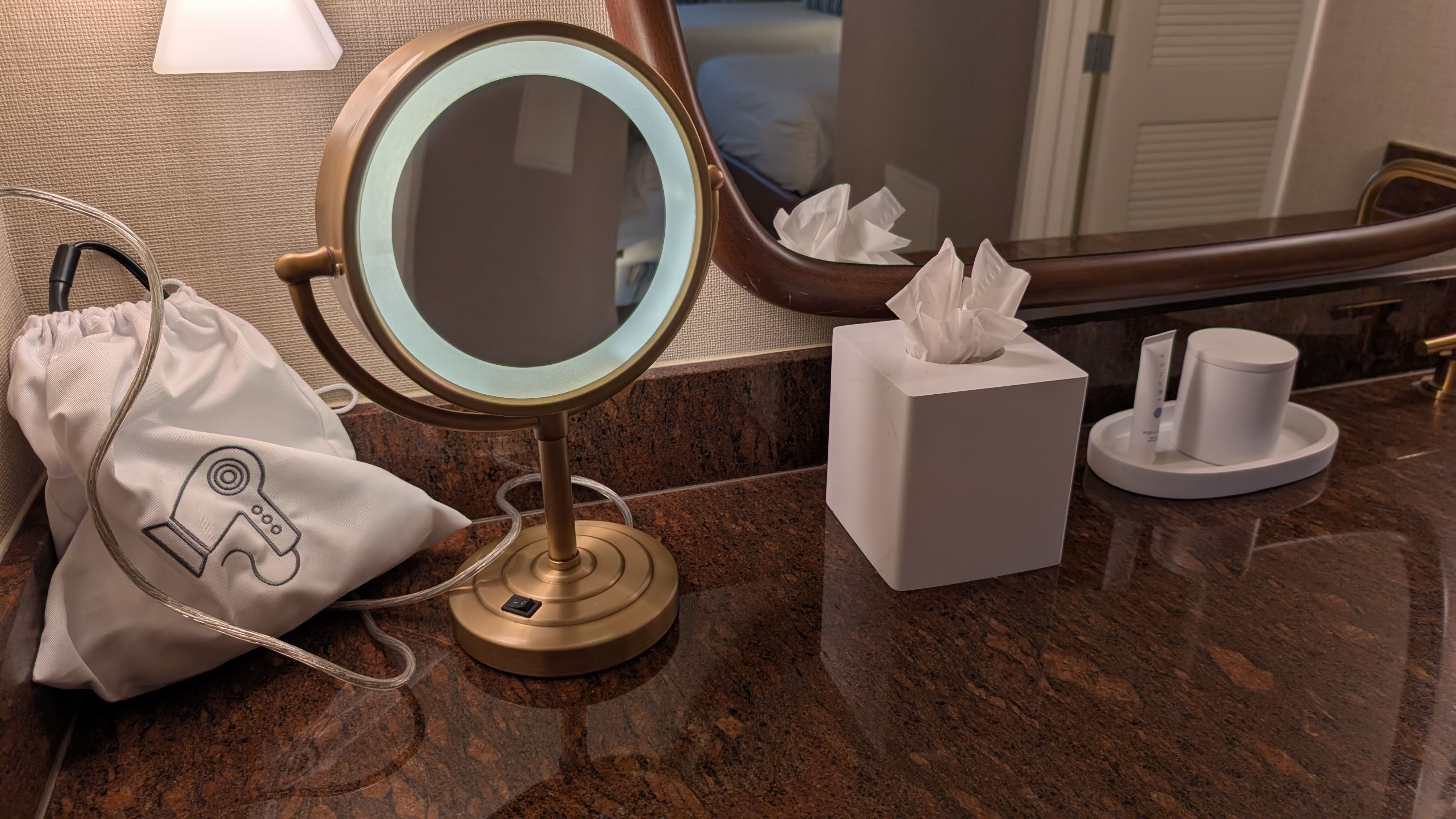 Rio Hotel Casino suite bathroom counter Rio Hotel Casino suite bathroom counter