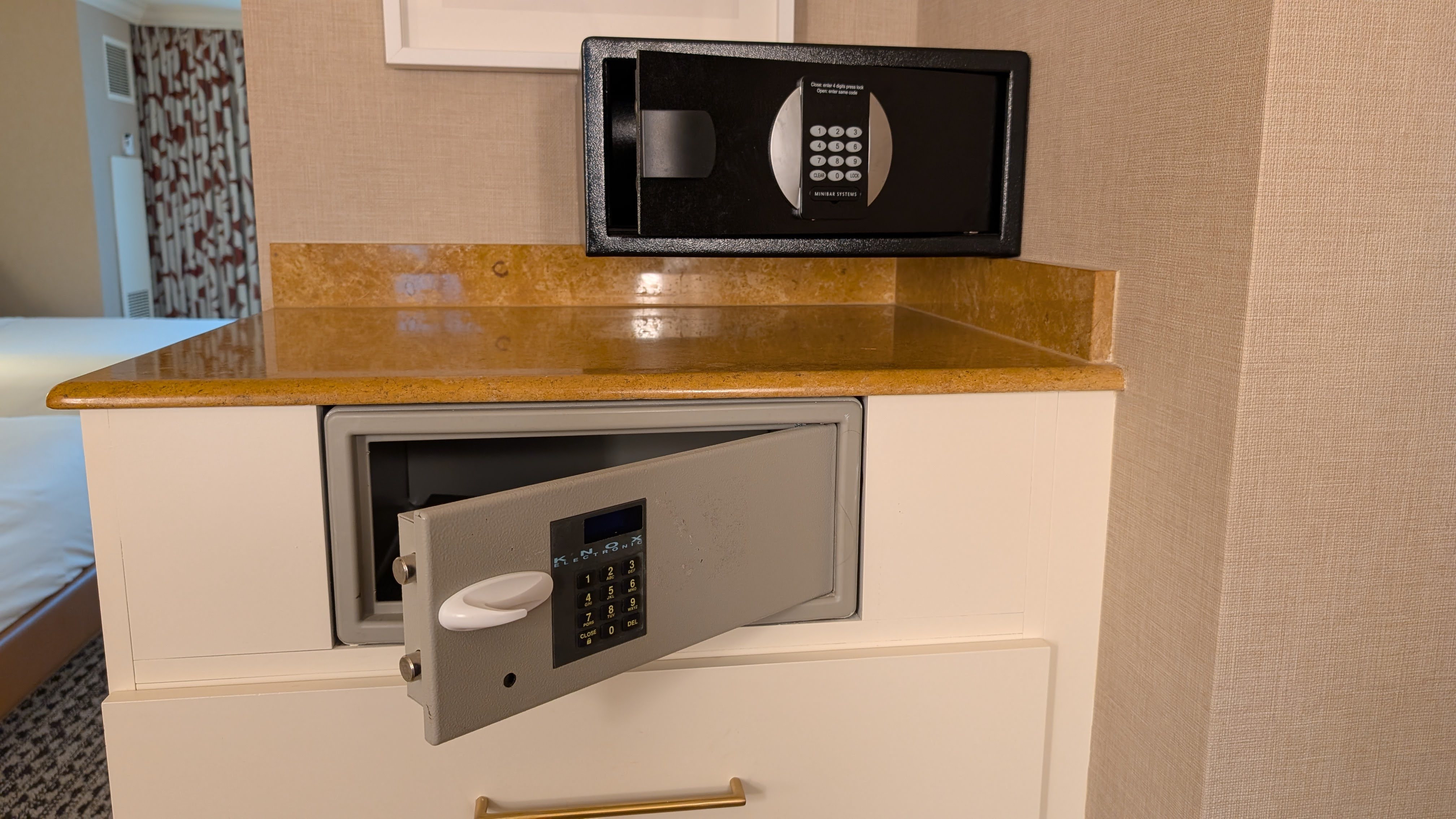 Rio Hotel Casino suite bathroom safe and storage Rio Hotel Casino suite bathroom safe and storage