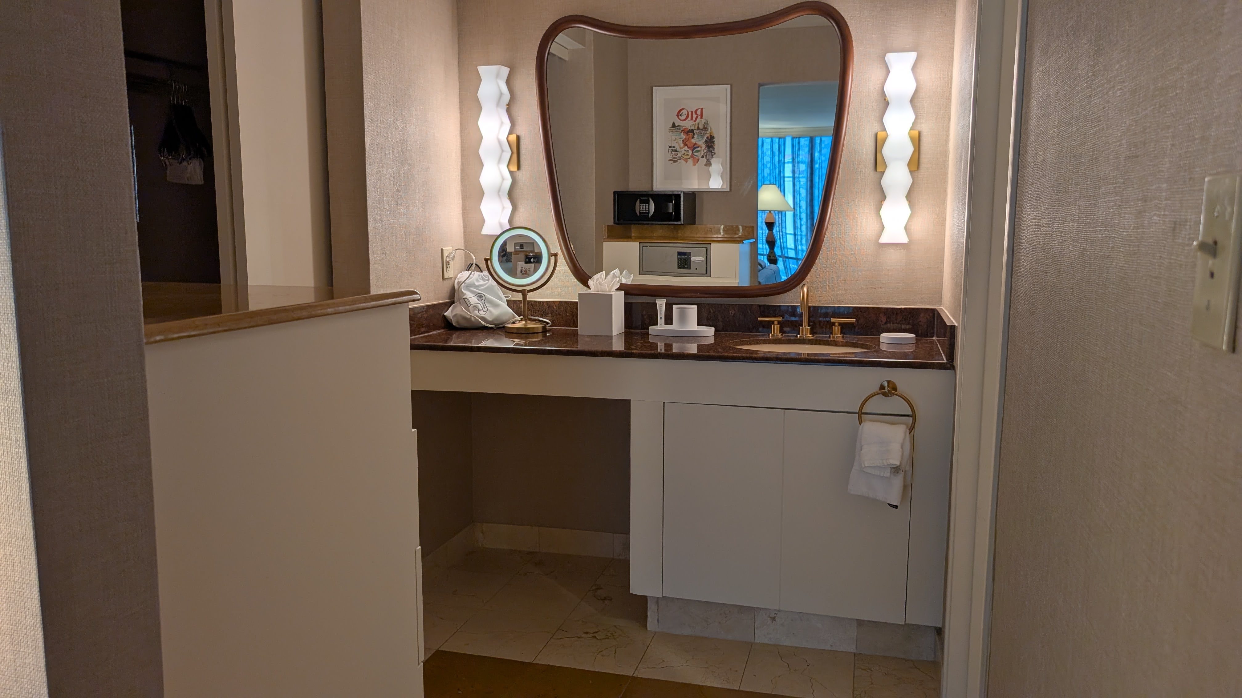 Rio Hotel Casino suite bathroom vanity Rio Hotel Casino suite bathroom vanity