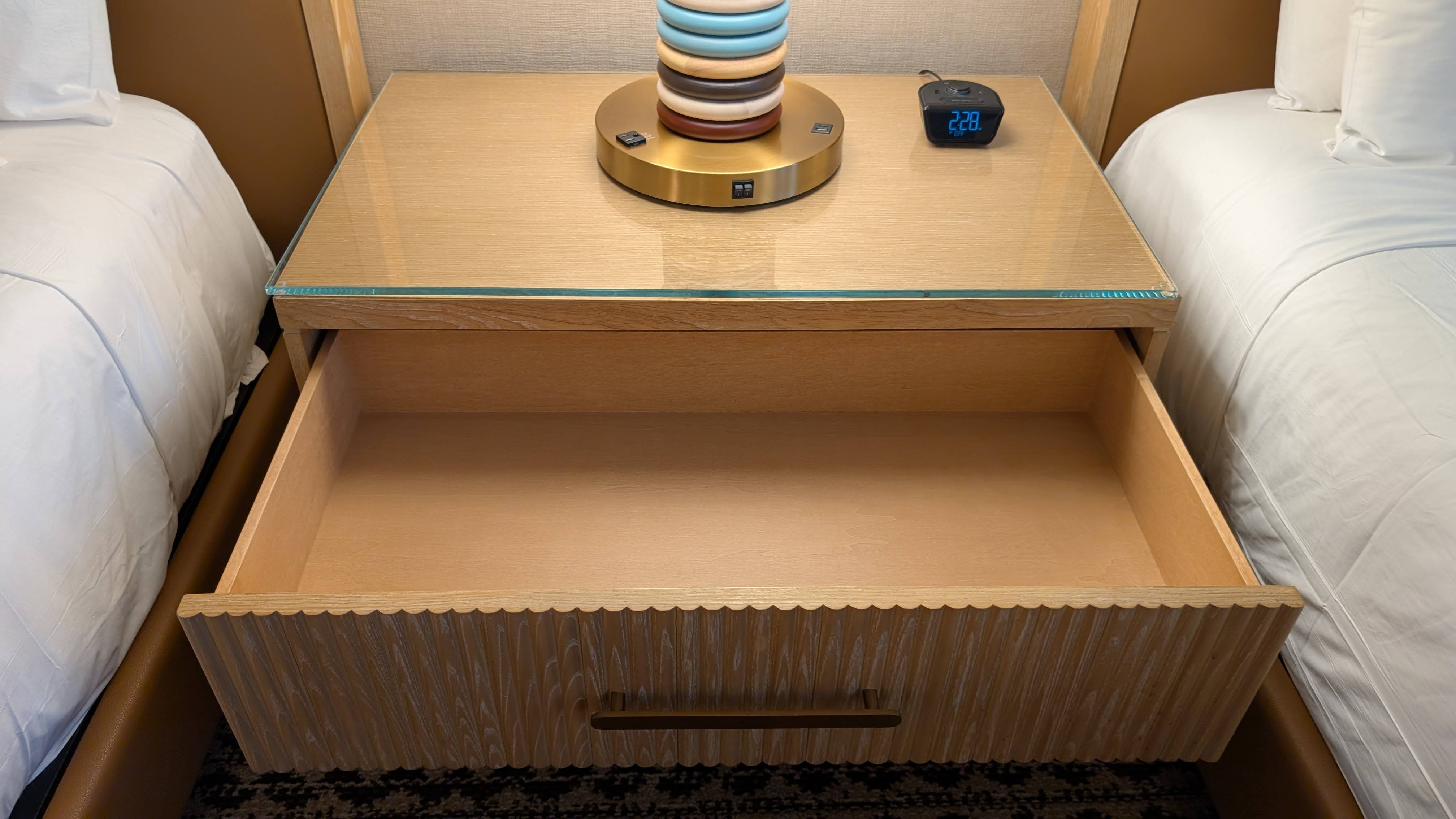 Rio Hotel Casino suite bedroom nightstand drawer Rio Hotel Casino suite bedroom nightstand drawer