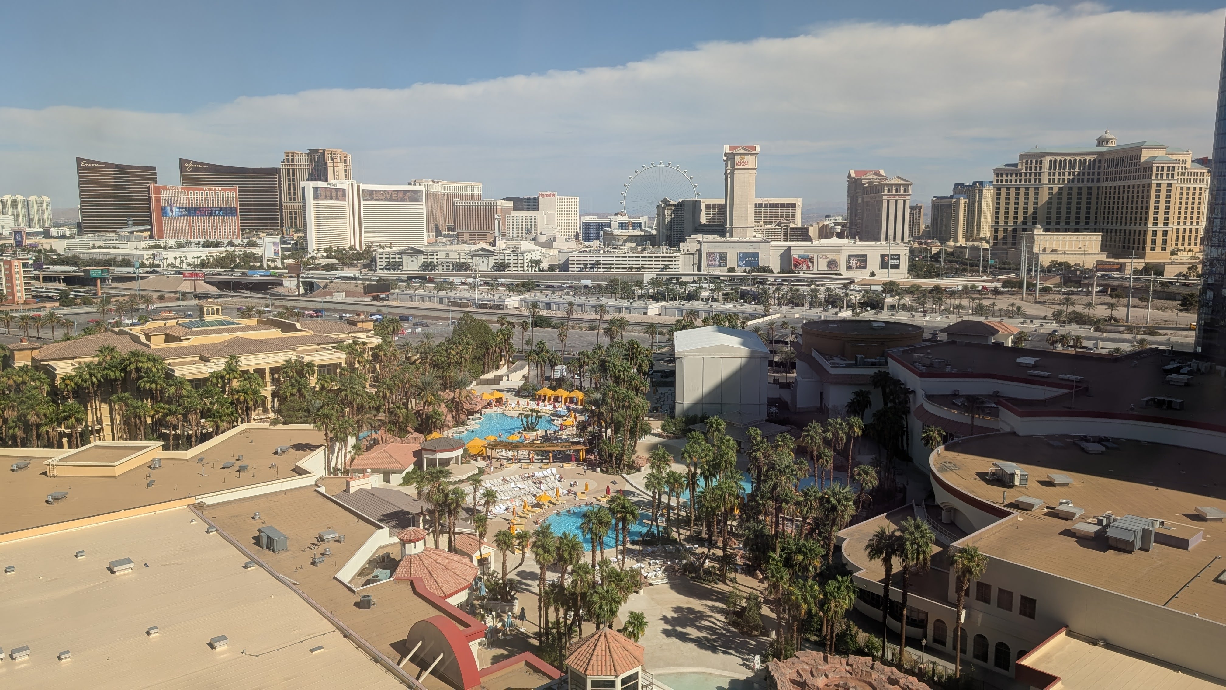 Rio Hotel Casino suite view of the pool Rio Hotel Casino suite view of the pool