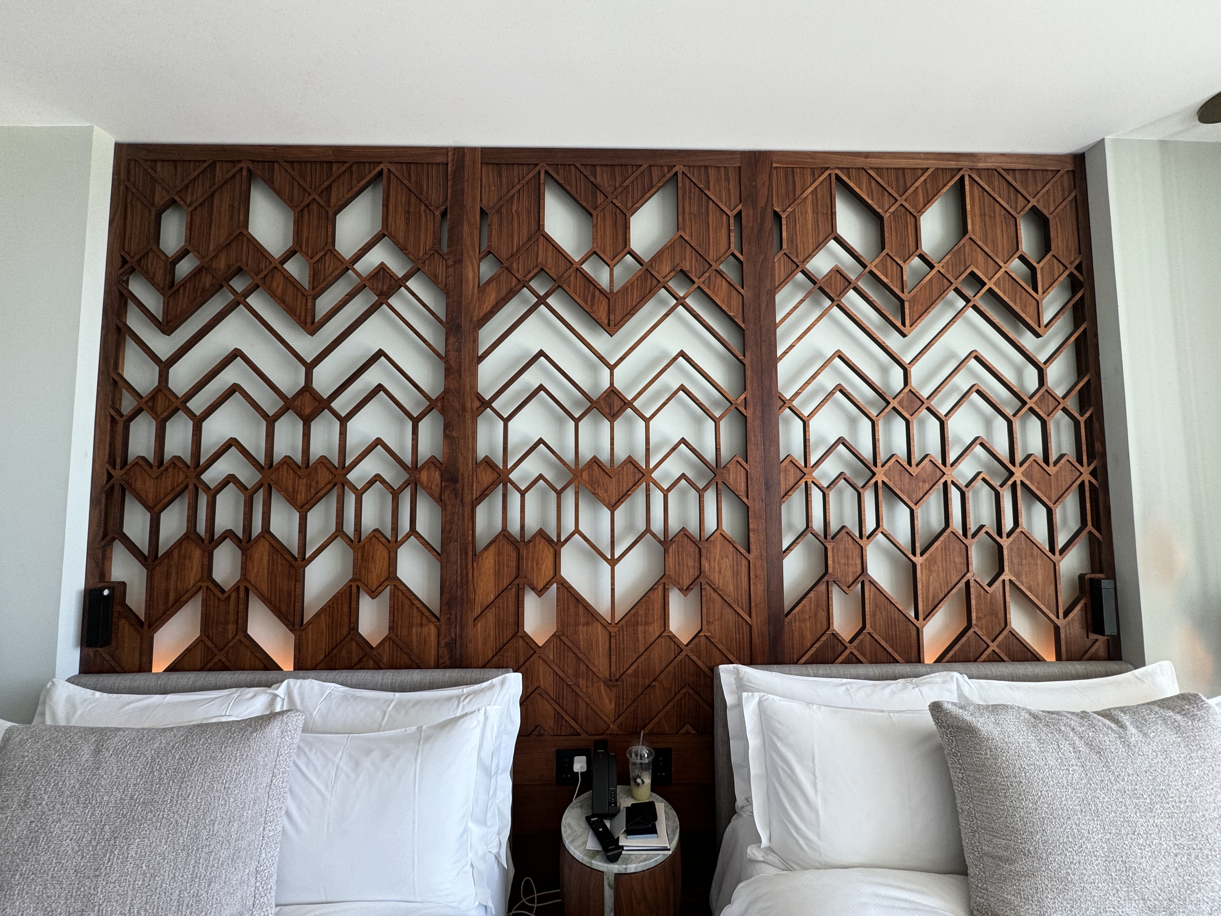 St. Regis Kanai back of bed decor St. Regis Kanai back of bed decor