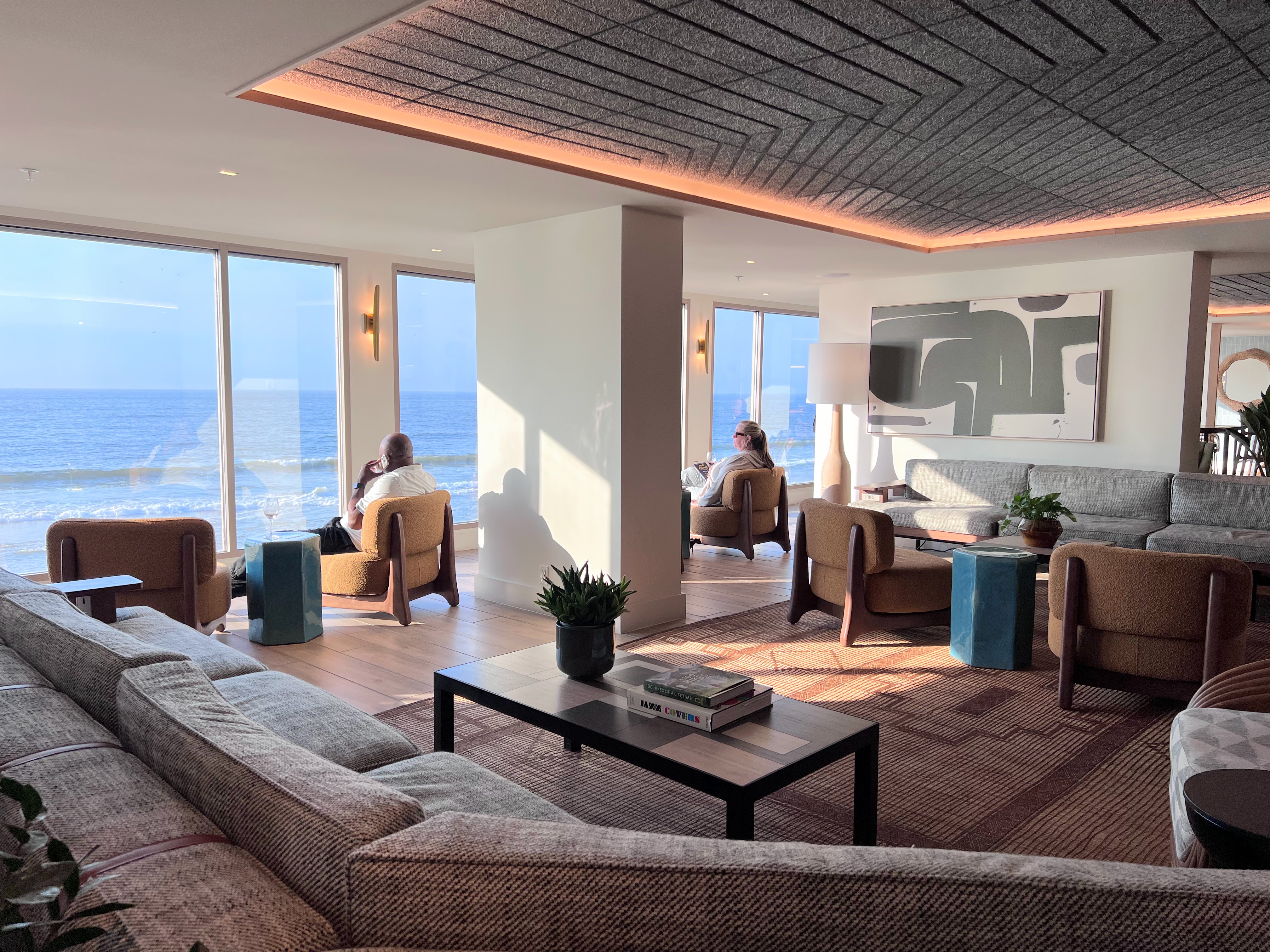 The lobby lounge at Monterey Beach Hotel The lobby lounge at Monterey Beach Hotel