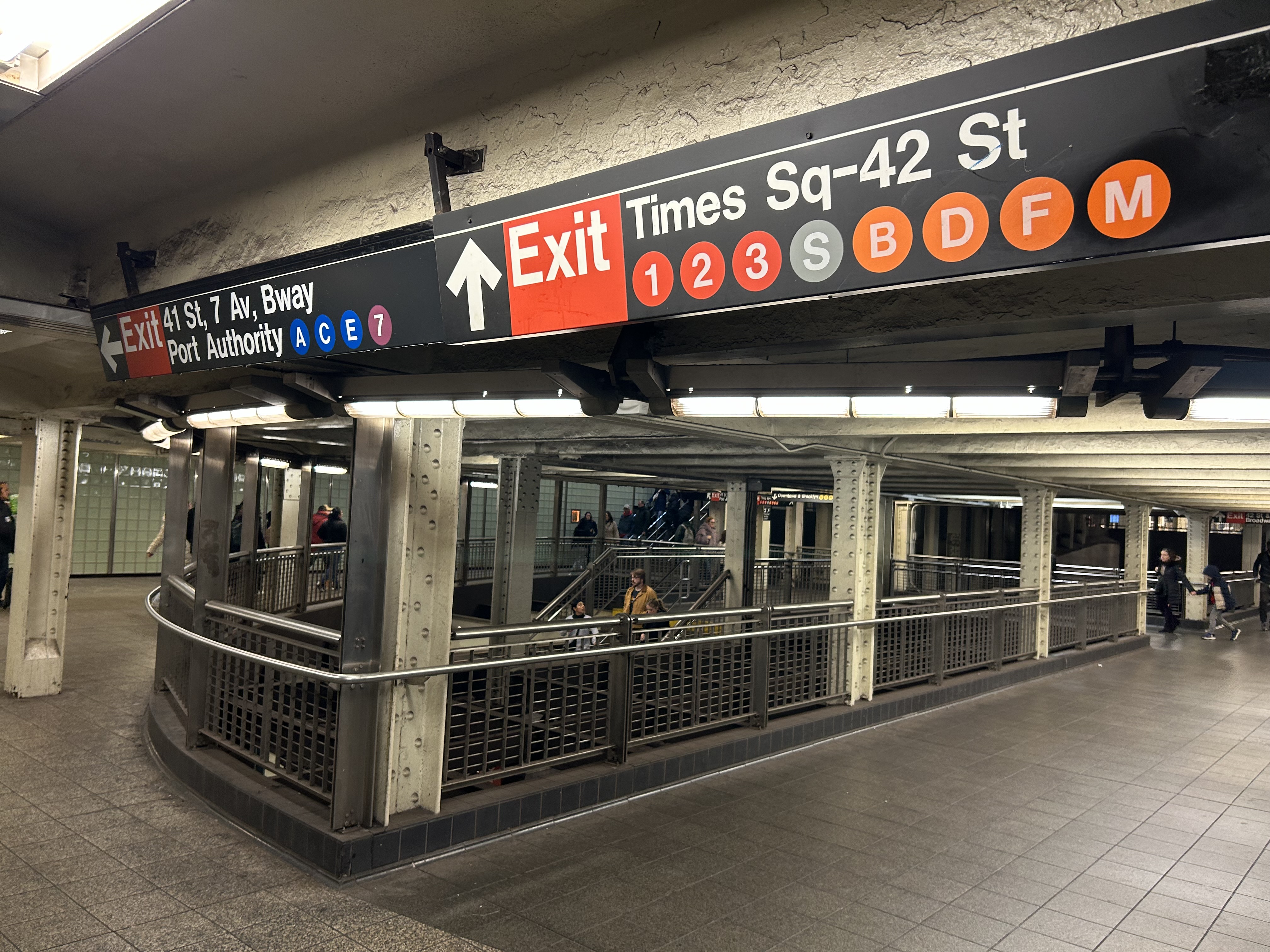 new york city subway times square station interior new york city subway times square station interior