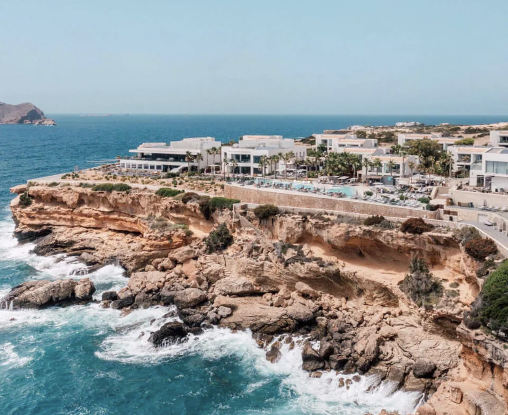 7Pines Resort Ibiza from above