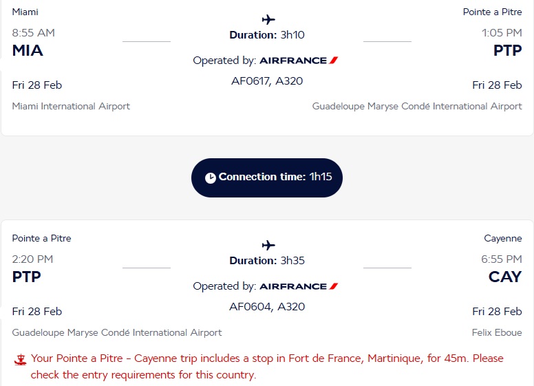Air France Island Hopper