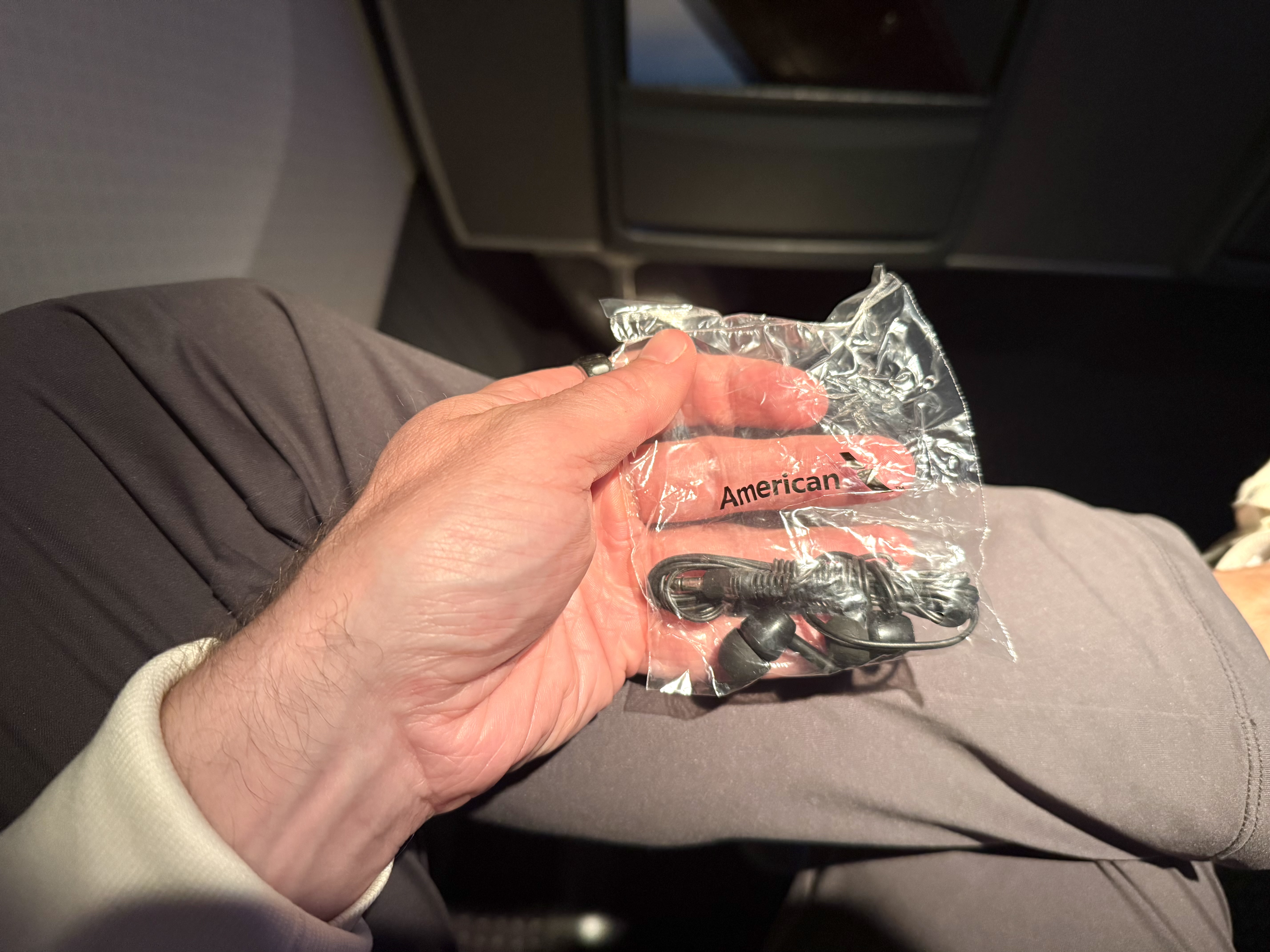 American Airlines economy earphones American Airlines economy earphones