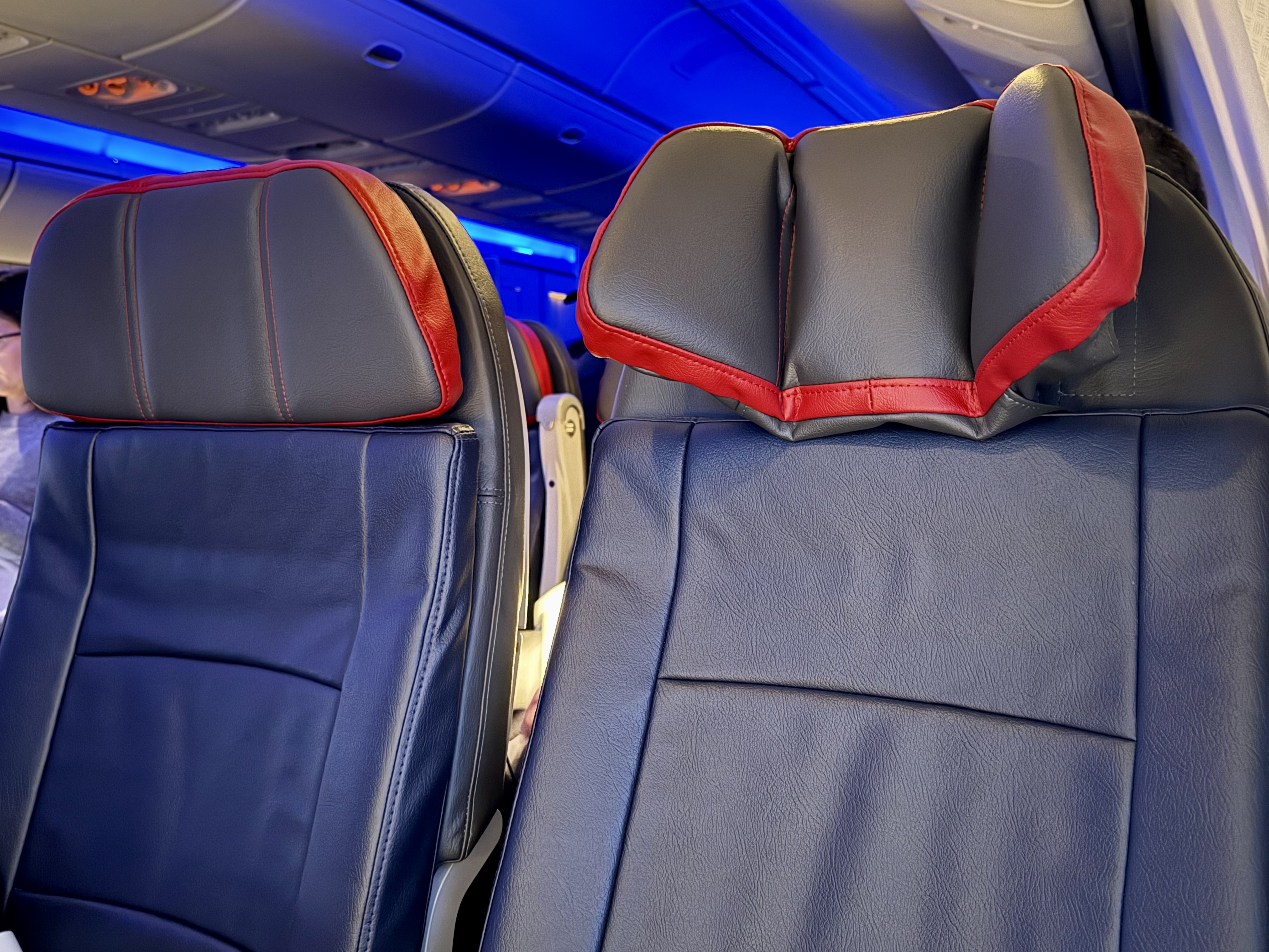 American Airlines economy headrest Boeing 777 American Airlines economy headrest Boeing 777