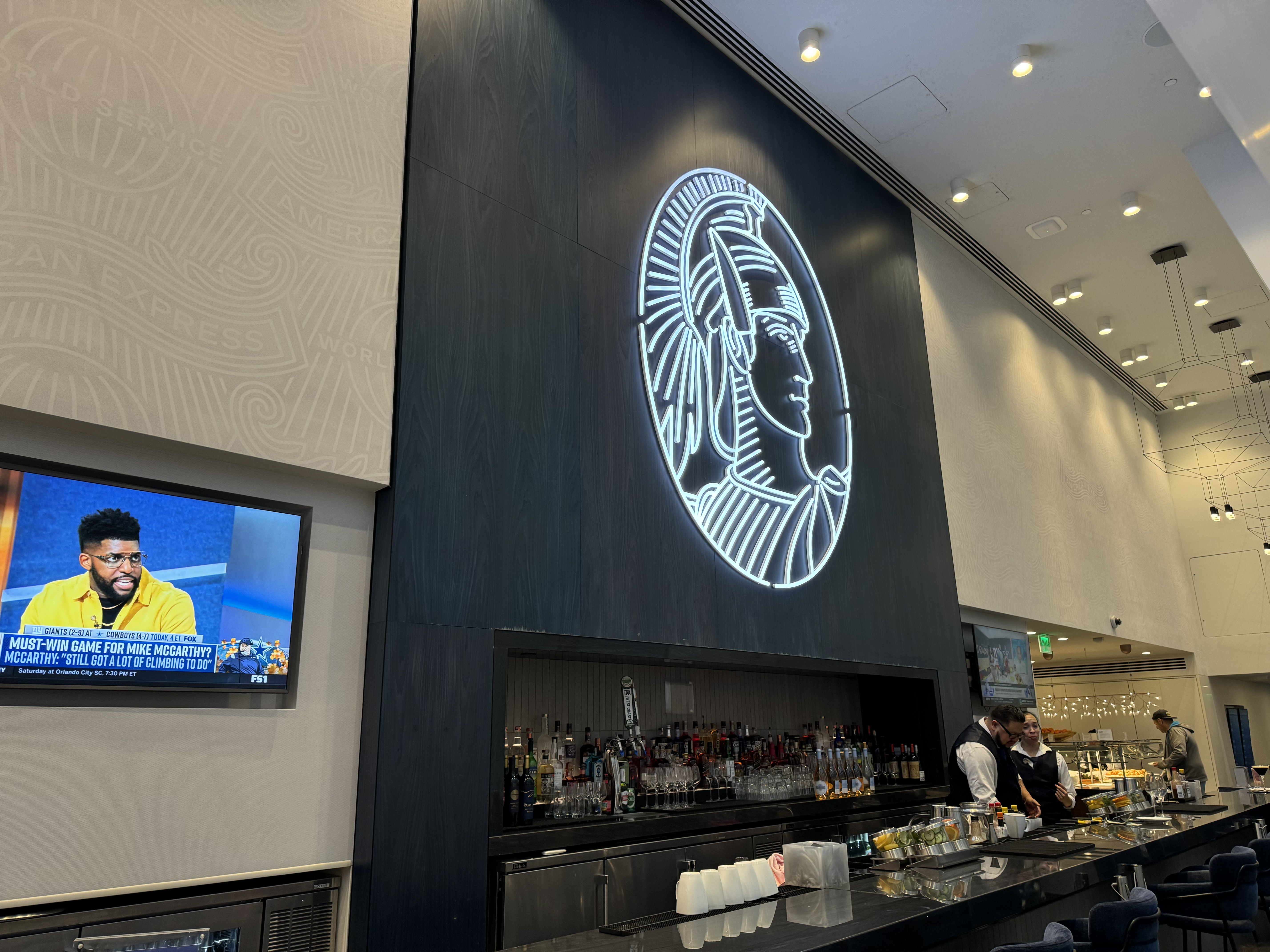 American Express Centurion Lounge LAX bar American Express Centurion Lounge LAX bar