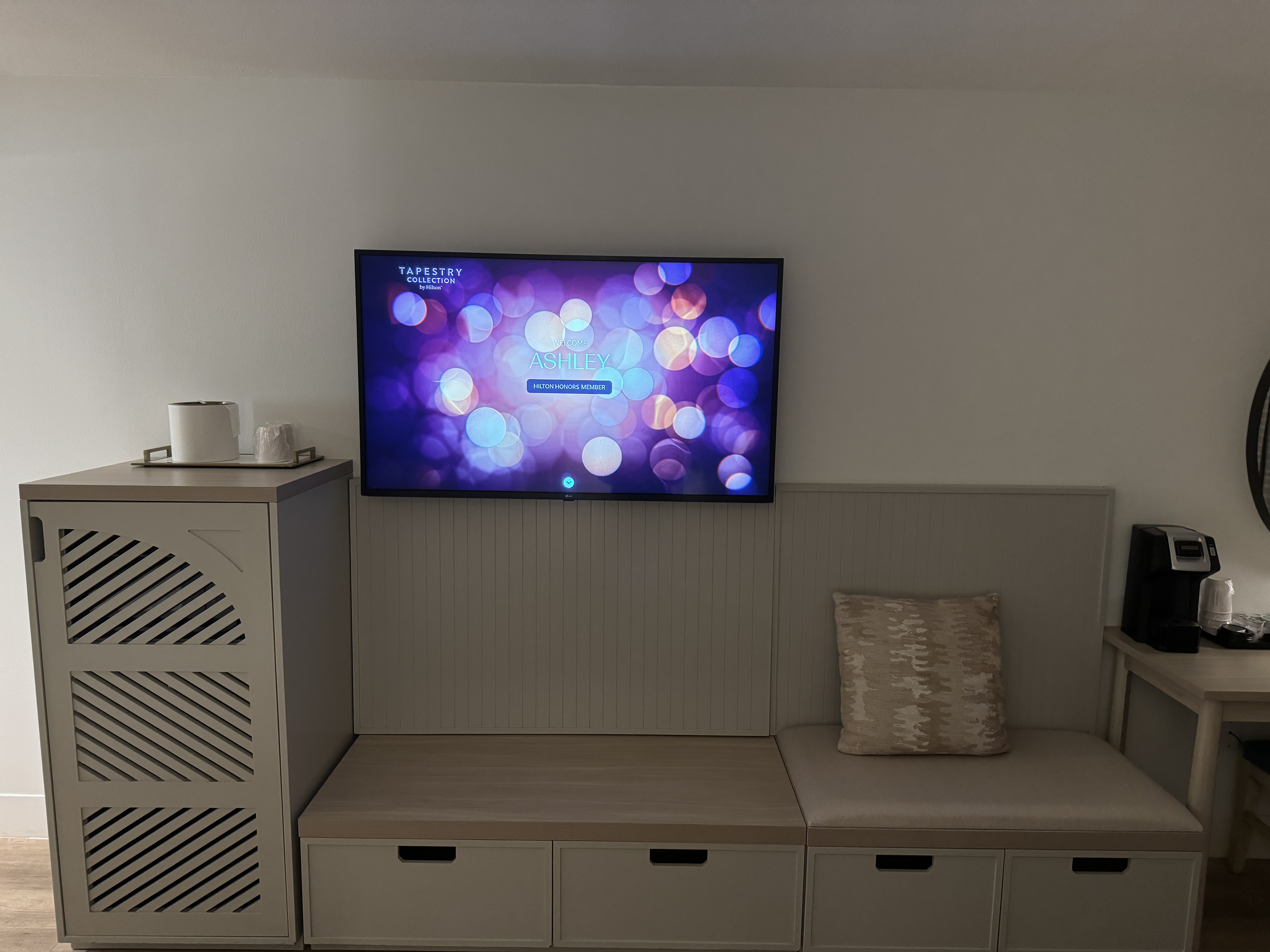 Beal House Fort Walton Beachfront, Tapestry Collection by Hilton Guest Room Television.