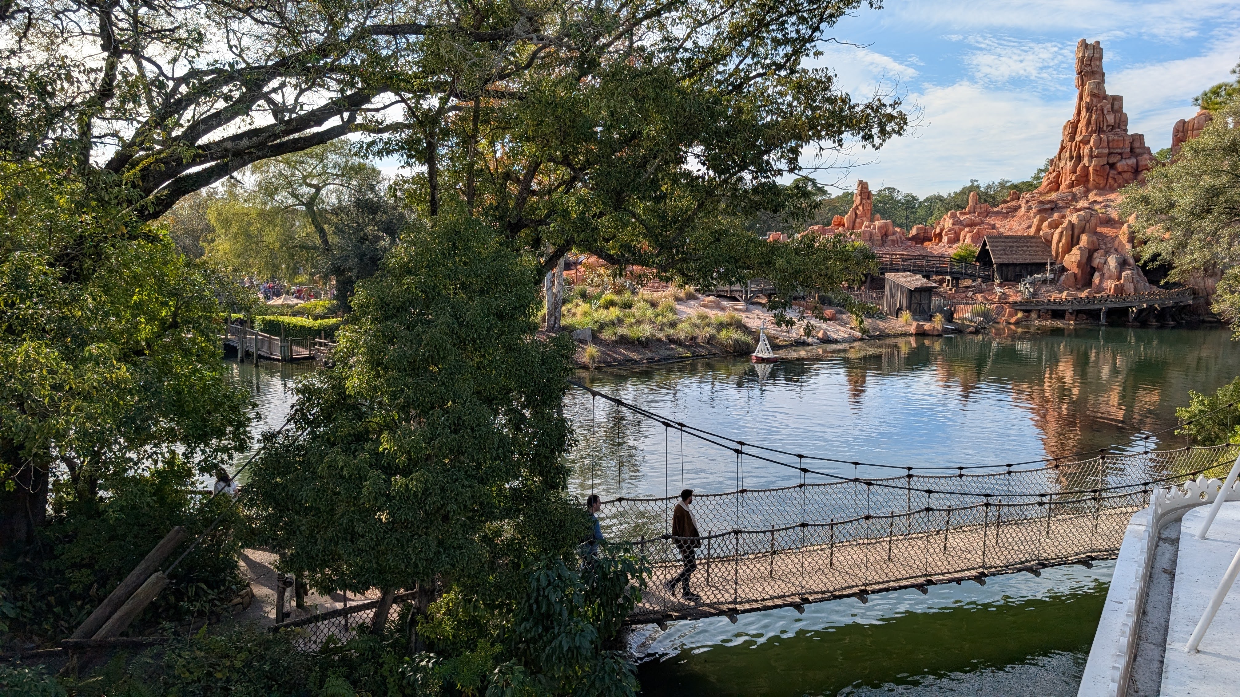 Big Thunder Mountain and Tom Sawyer Island from the Liberty Belle at Magic Kingdom Big Thunder Mountain and Tom Sawyer Island from the Liberty Belle at Magic Kingdom