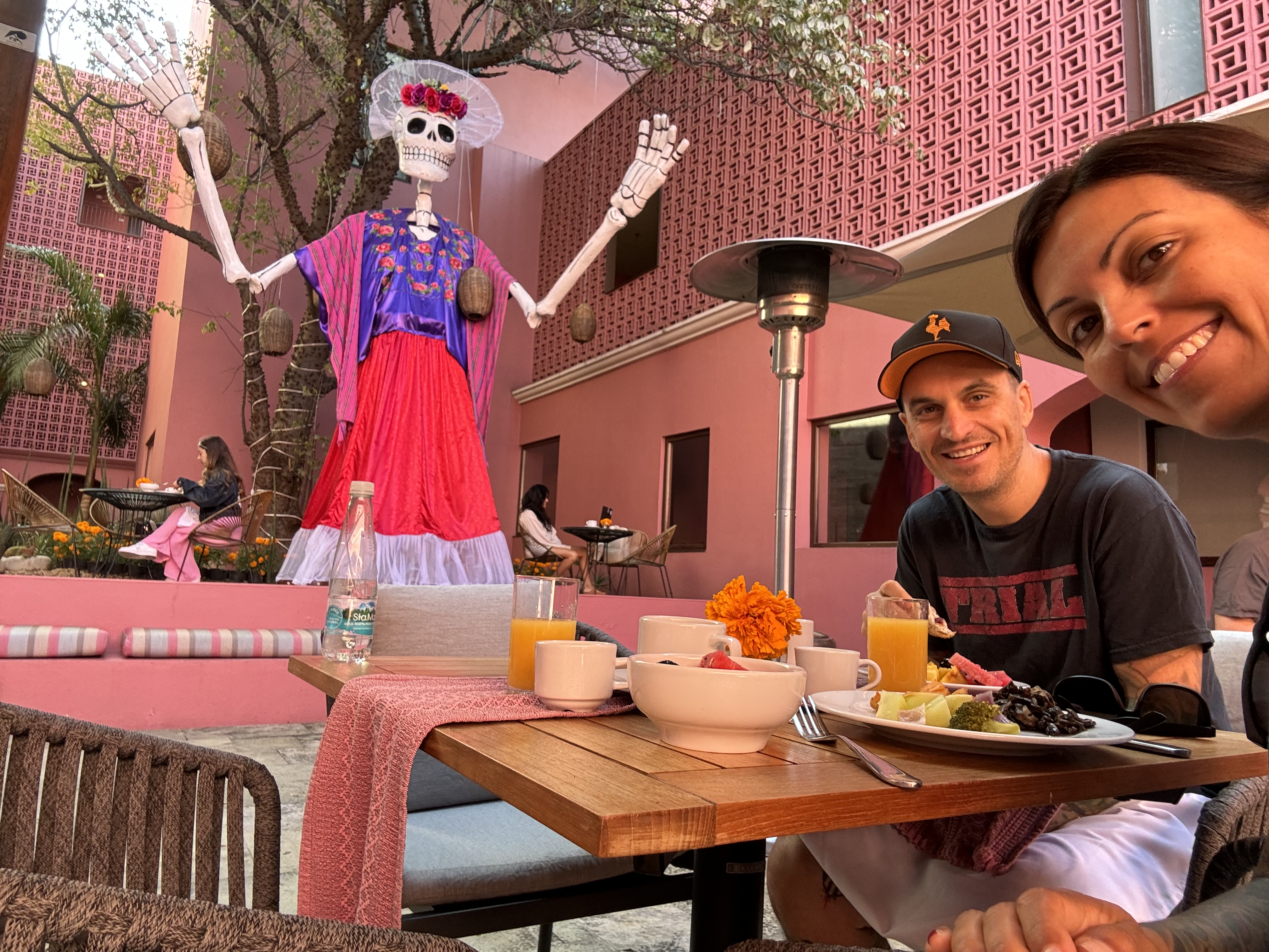City Centro by Marriott Oaxaca breakfast selfie City Centro by Marriott Oaxaca breakfast selfie