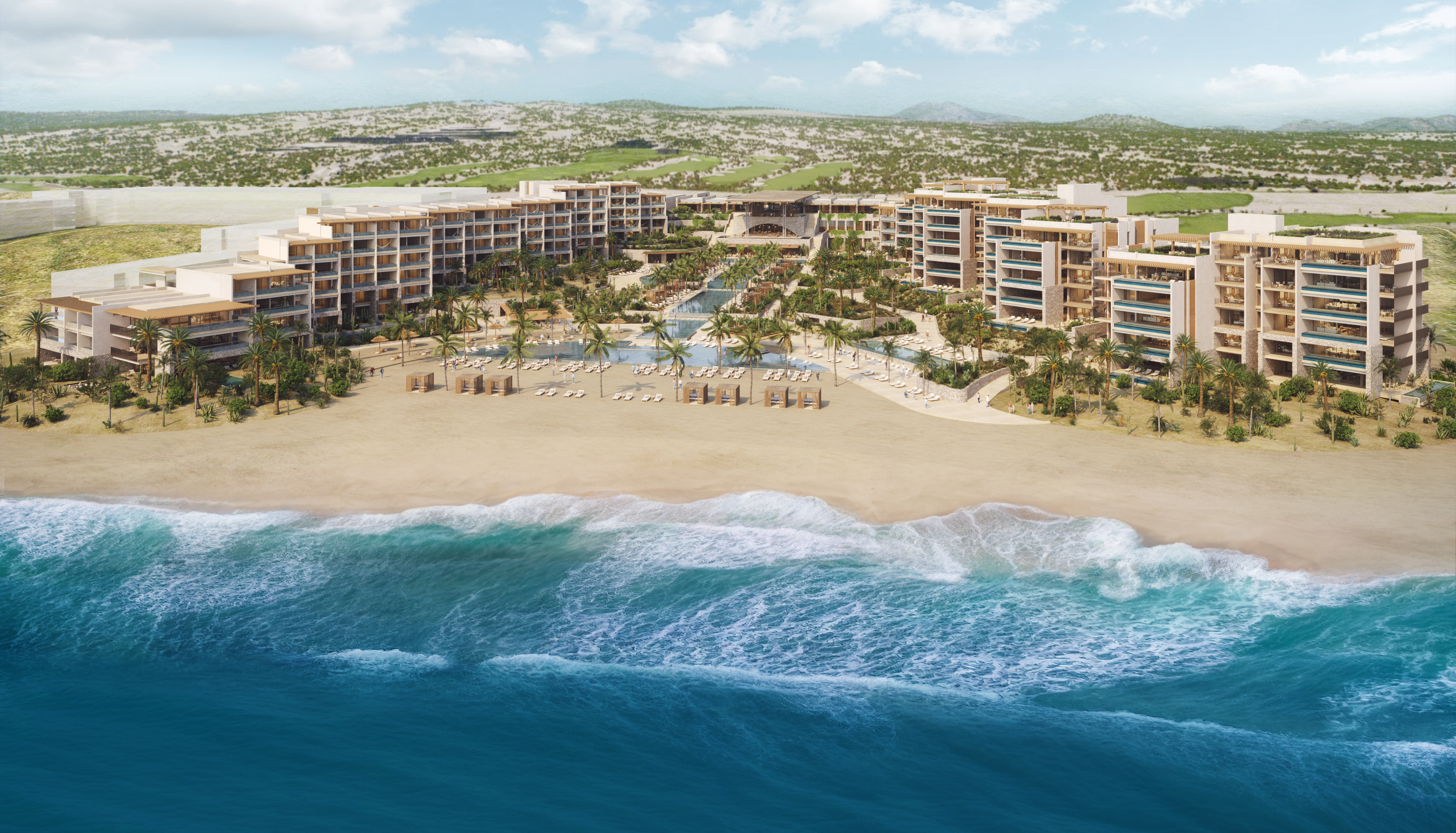 Conrad Los Cabos Aerial View Rendering Conrad Los Cabos Aerial View Rendering