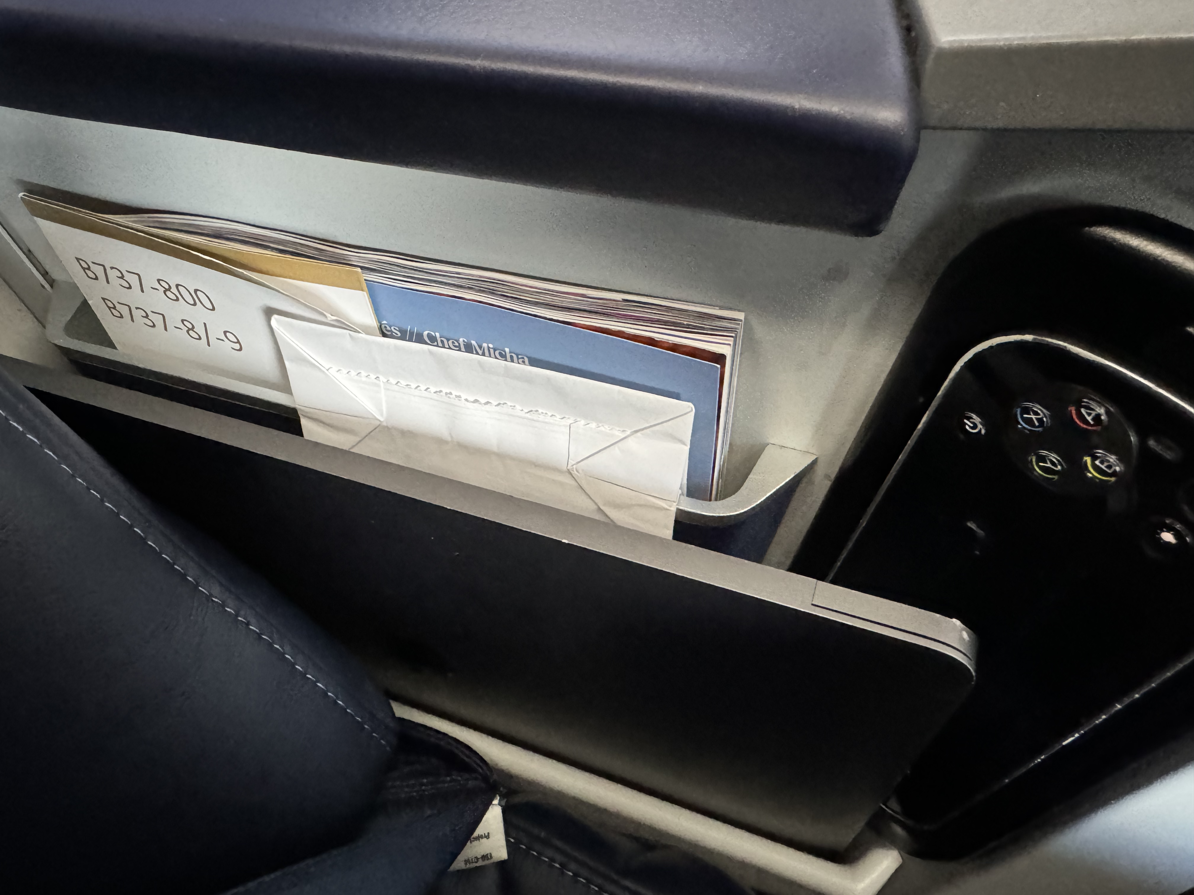 Copa Airline B737 MAX seat front pocket Copa Airline B737 MAX seat front pocket