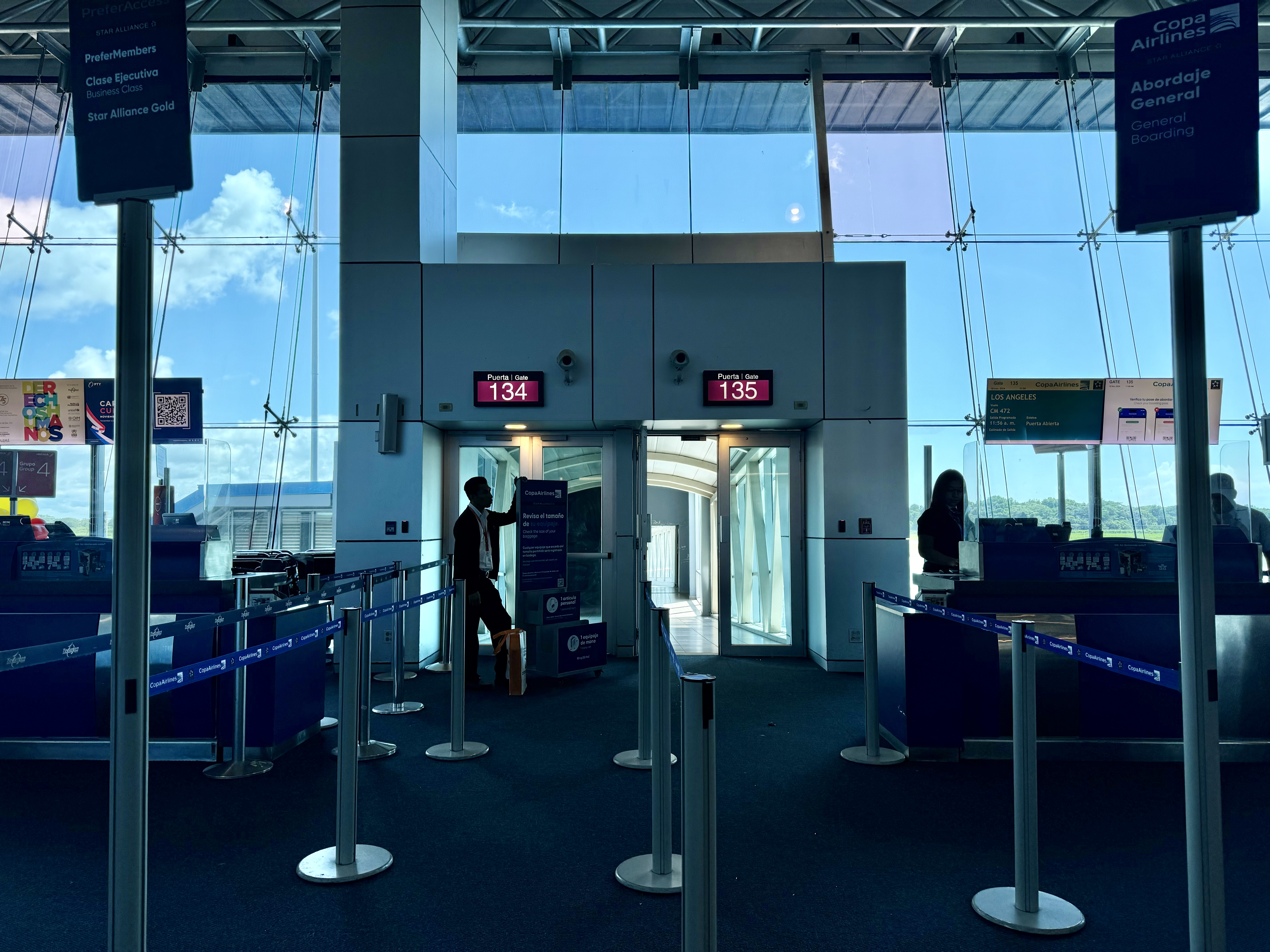 Copa Airlines B737 MAX flight gate Copa Airlines B737 MAX flight gate