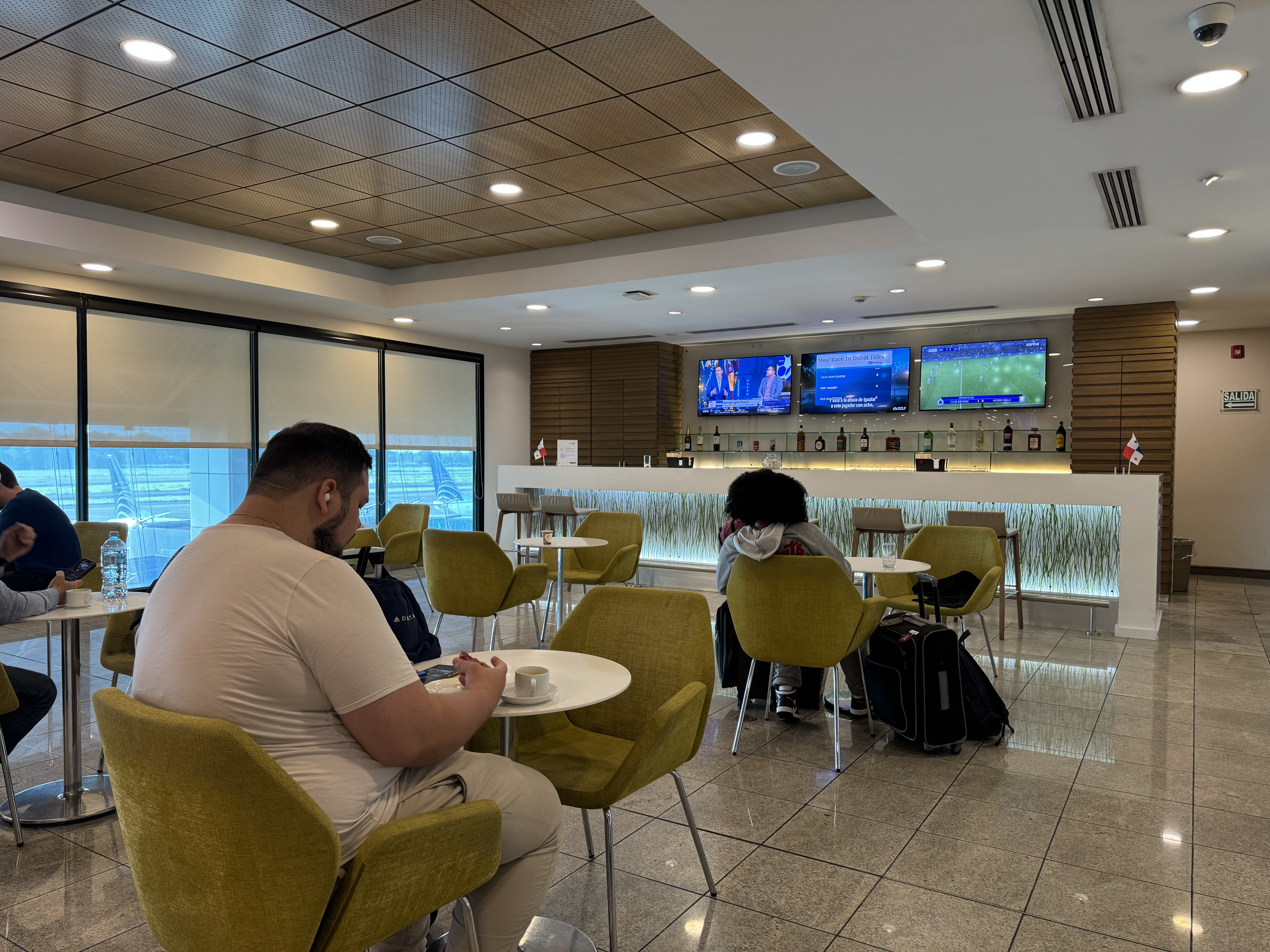 Copa Airlines Copa Club PTY lounge bar Copa Airlines Copa Club PTY lounge bar