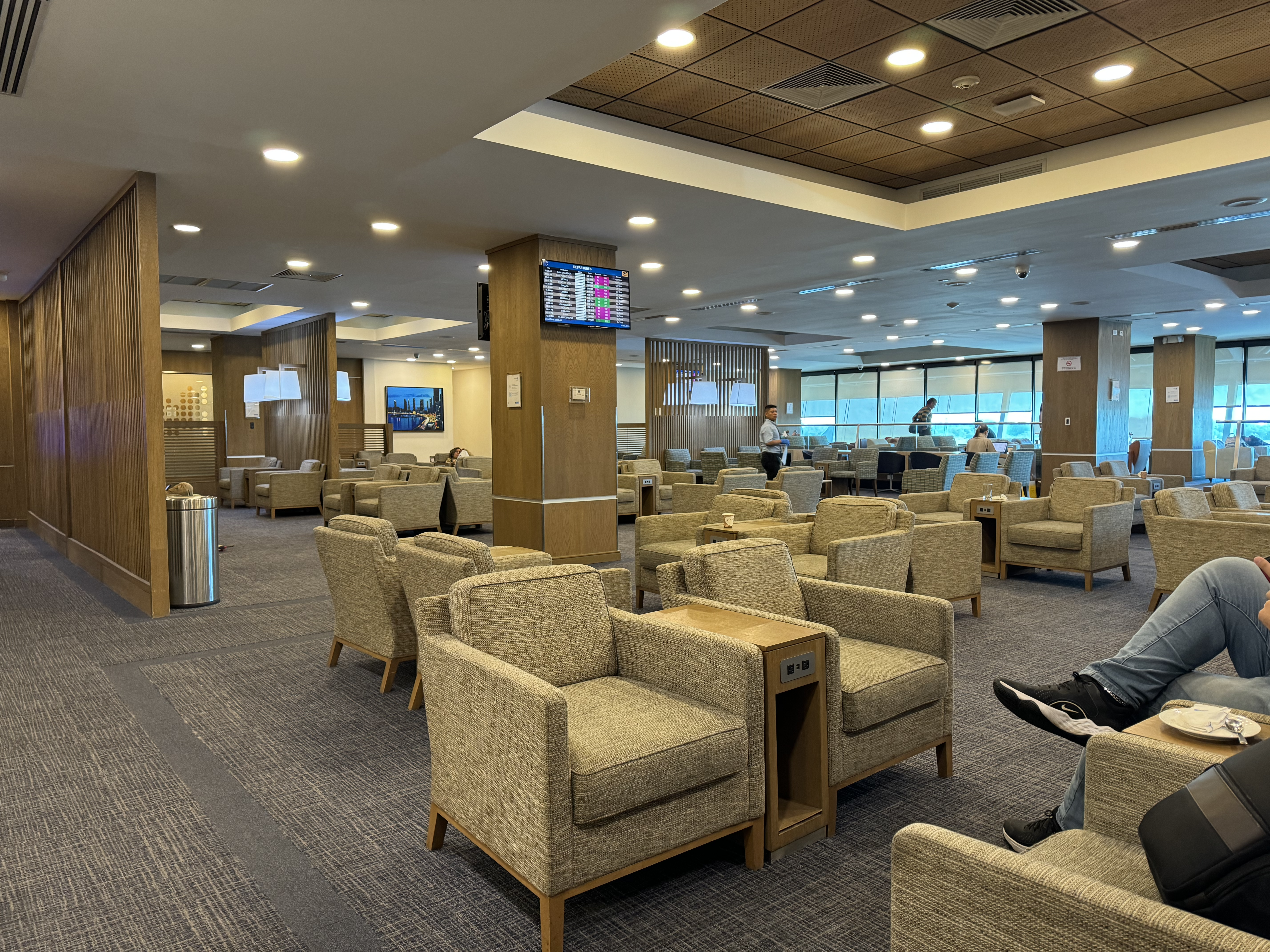 Copa Airlines Copa Club PTY lounge main seating area Copa Airlines Copa Club PTY lounge main seating area