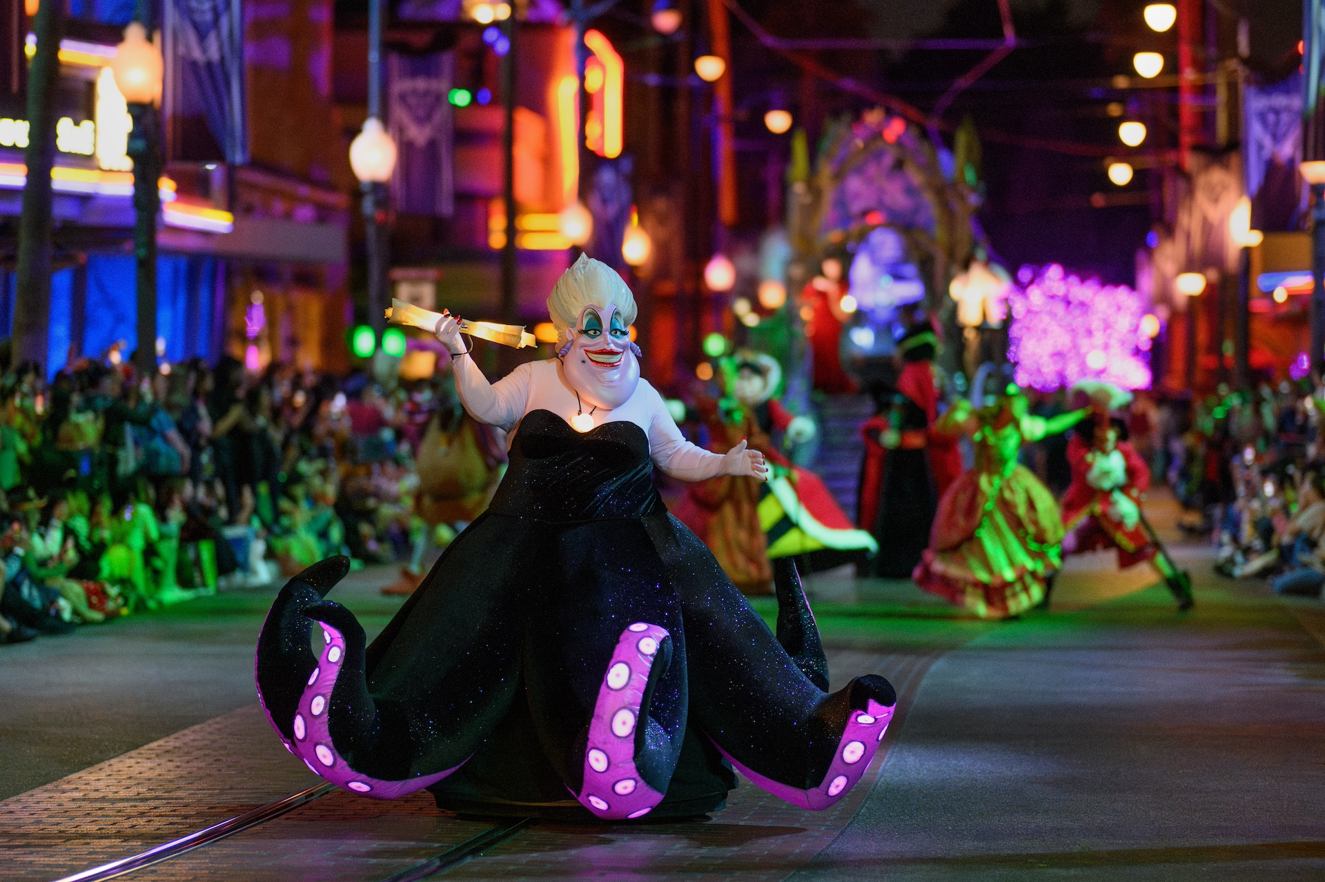 DLR 2025 Event Dates Details 11 1 Ursula and other Little Mermaid characters in a parade