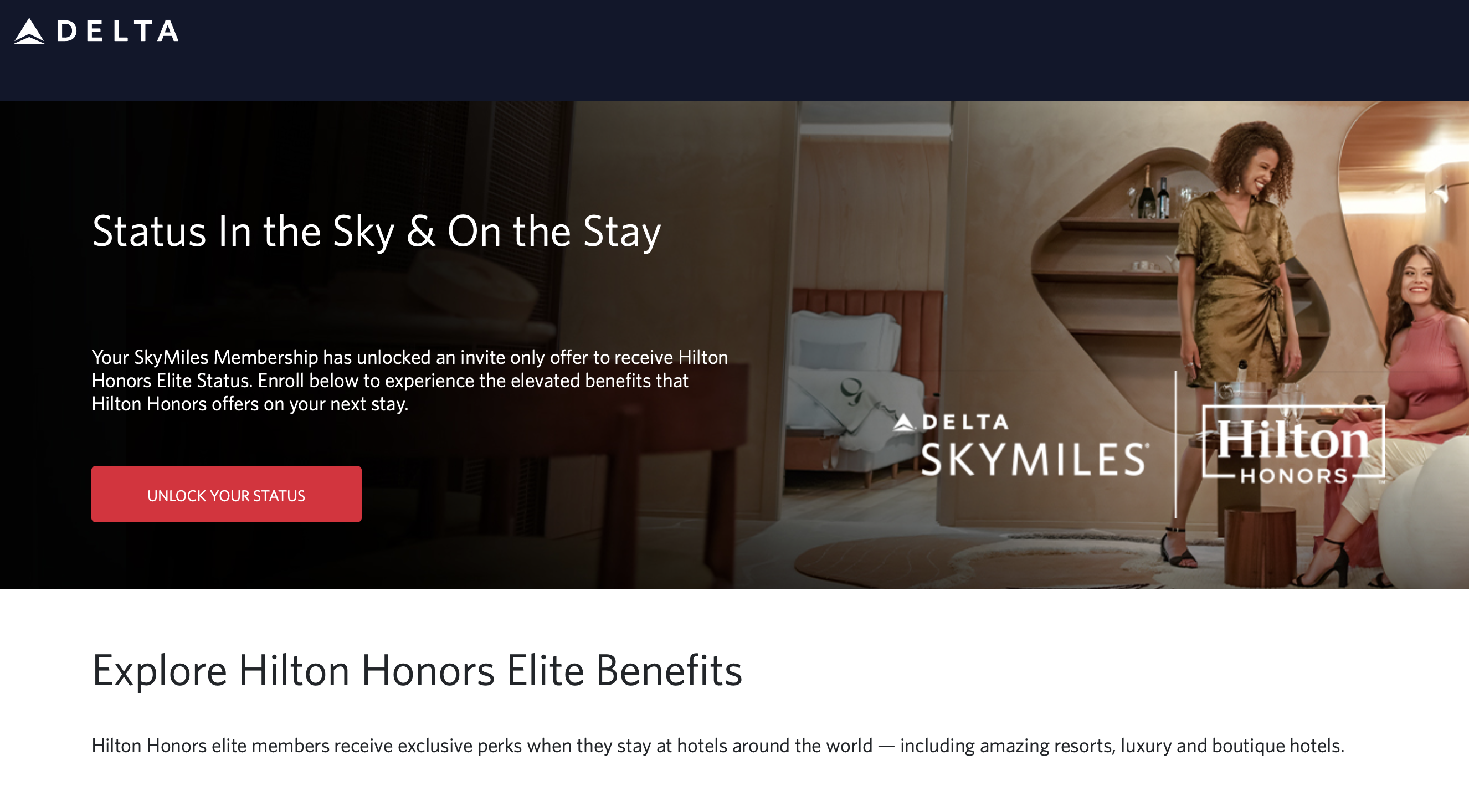 Delta Hilton Elite Status Match