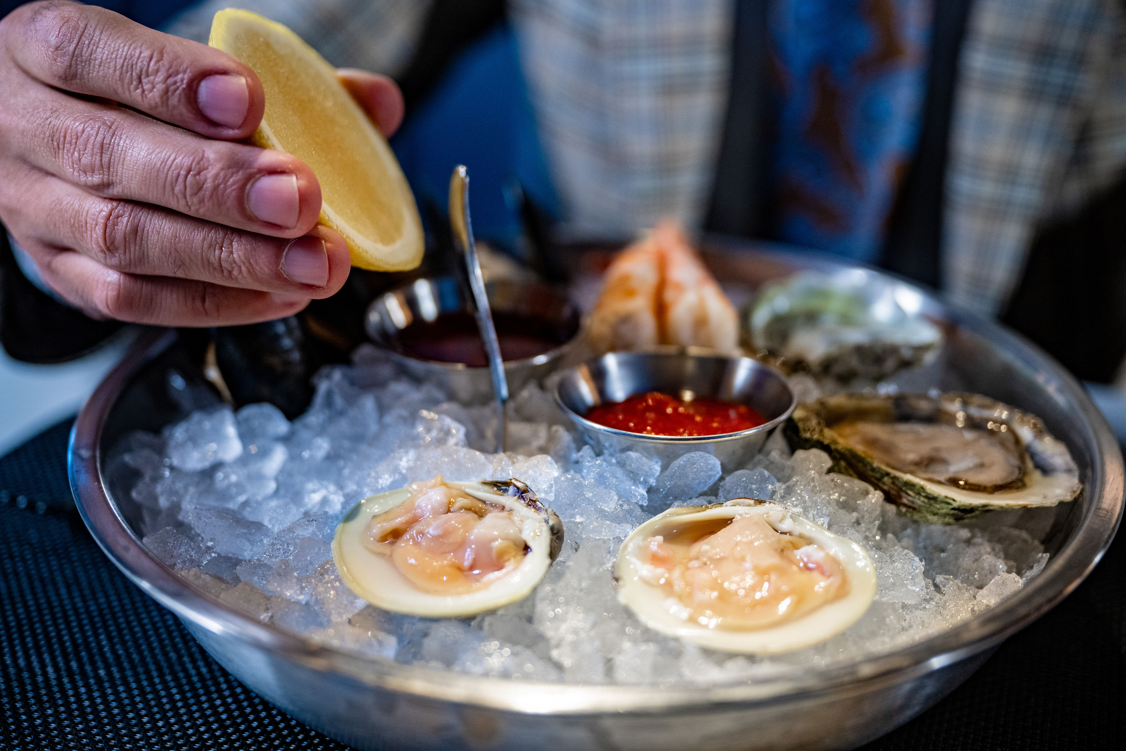 Delta One Lounge BOS oysters Delta One Lounge BOS oysters