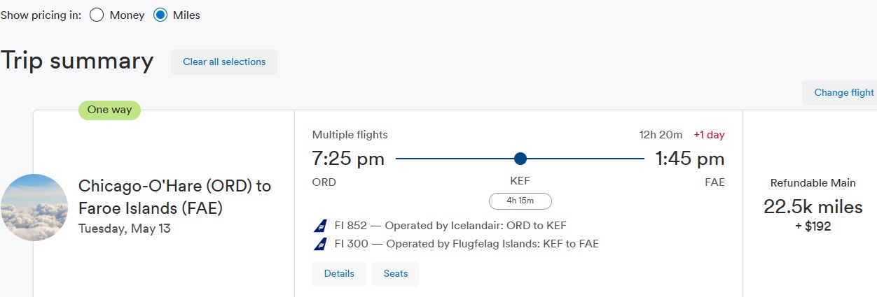 Faroe Island Flight Using Alaska Airlines Miles