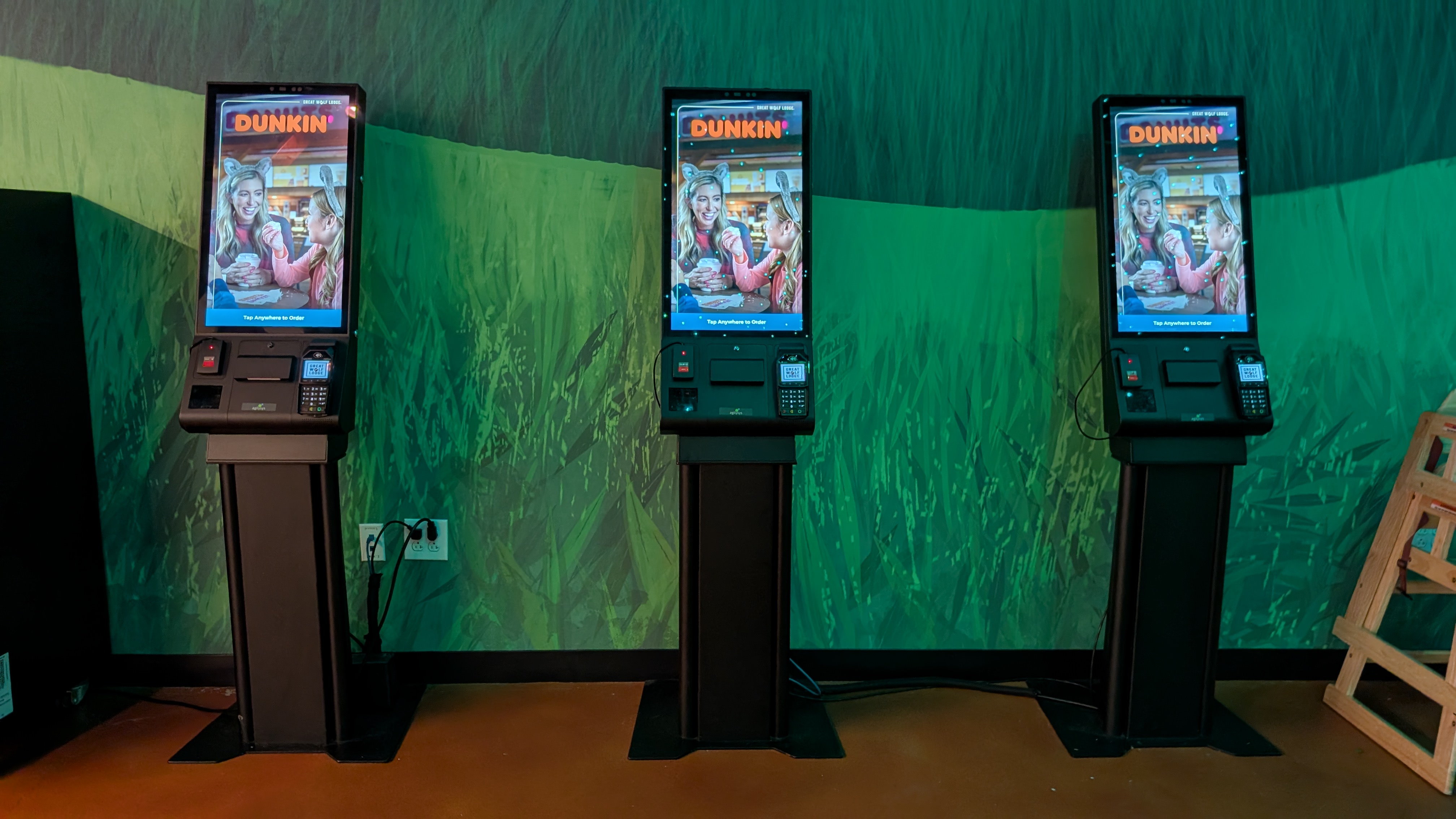 Great Wolf Lodge Webster dining Dunkin kiosk ordering Great Wolf Lodge Webster dining Dunkin kiosk ordering