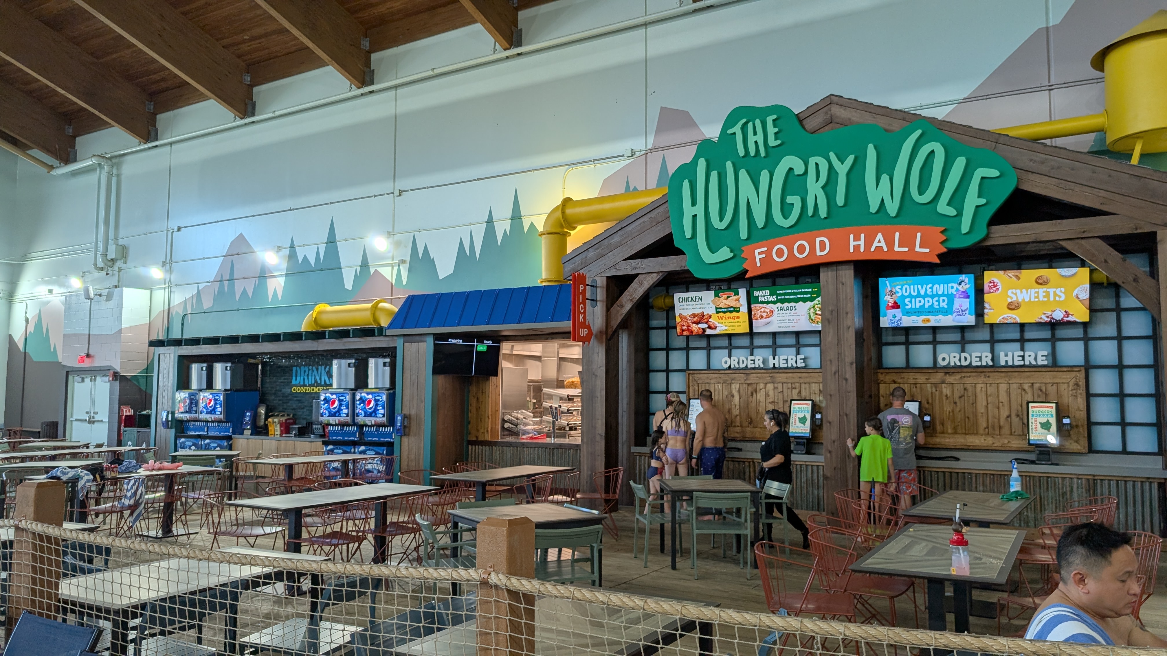 Great Wolf Lodge Webster dining Hungry Wolf food court Great Wolf Lodge Webster dining Hungry Wolf food court