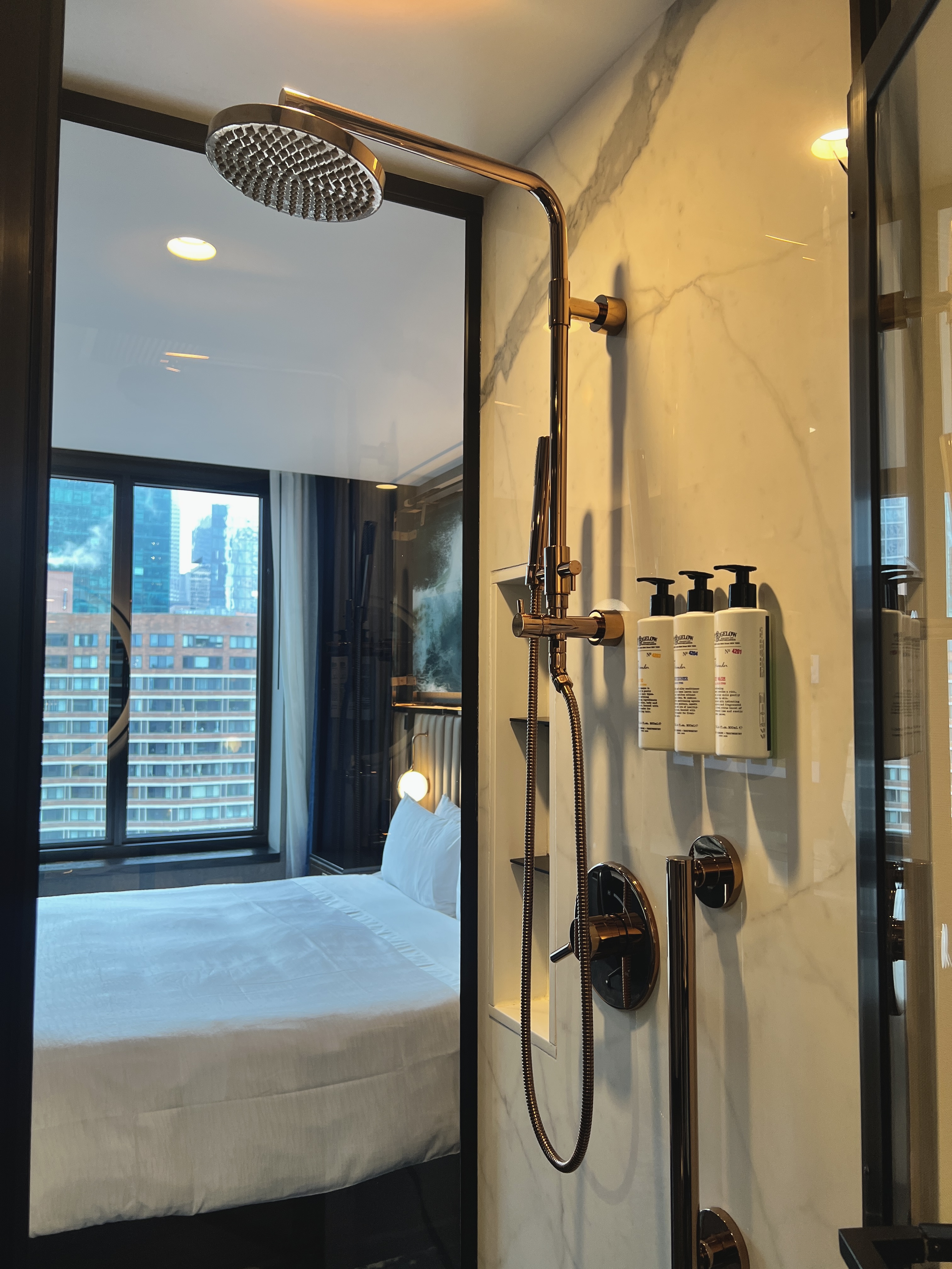 Hotel EMC2 Autograph Collection room shower fixture Hotel EMC2 Autograph Collection room shower fixture