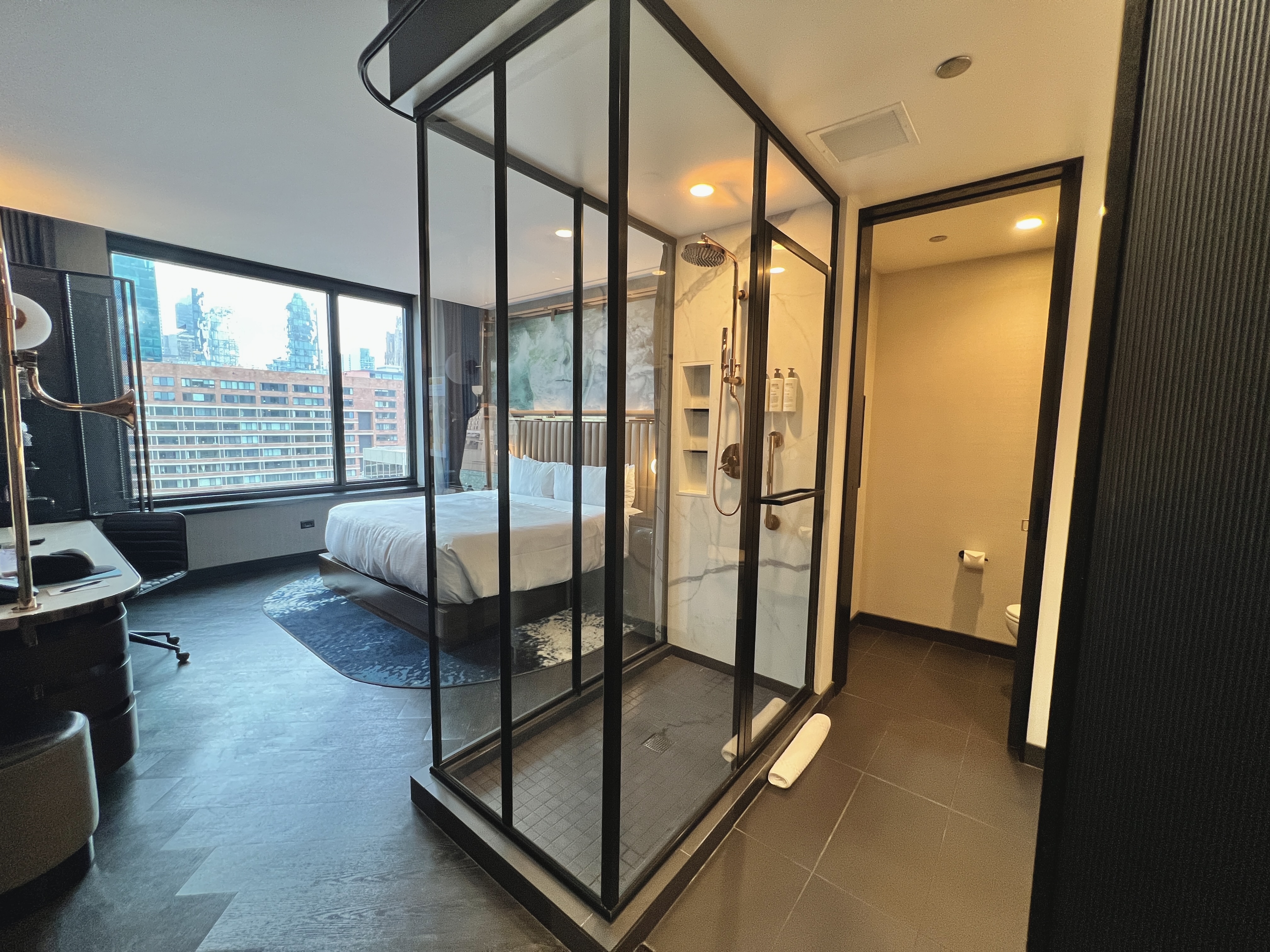 Hotel EMC2 Autograph Collection room shower Hotel EMC2 Autograph Collection room shower