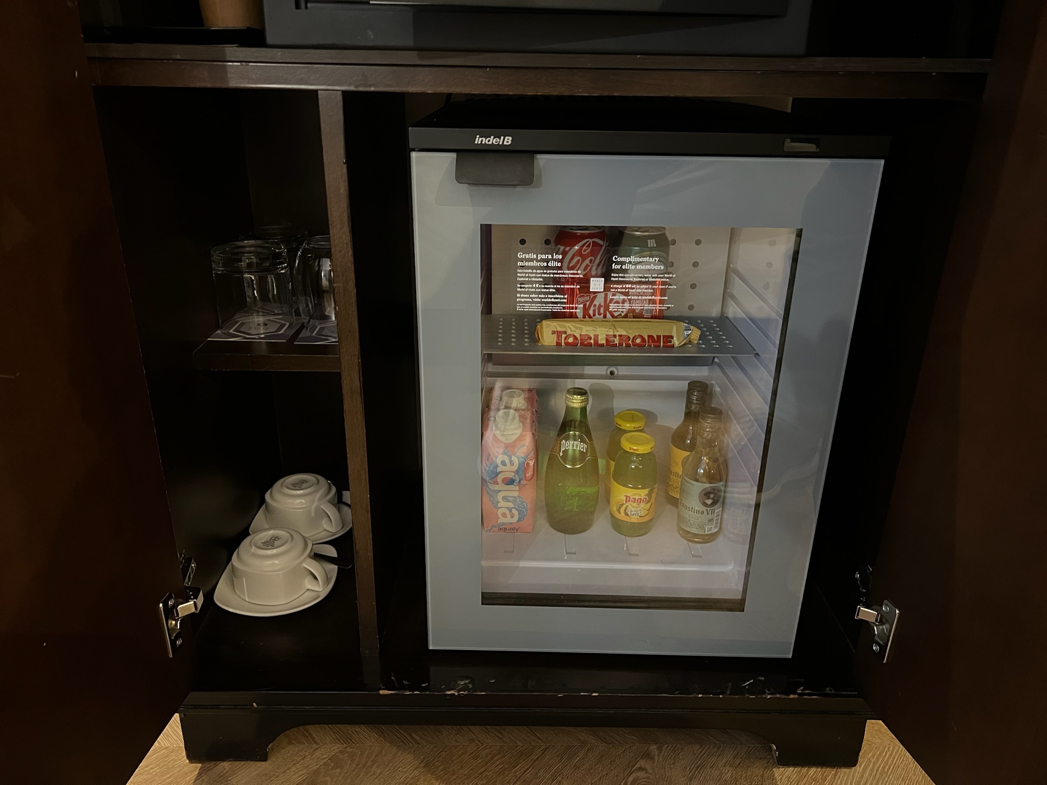 Hyatt Regency Hesperia Madrid King Room Mini Fridge Hyatt Regency Hesperia Madrid King Room Mini Fridge