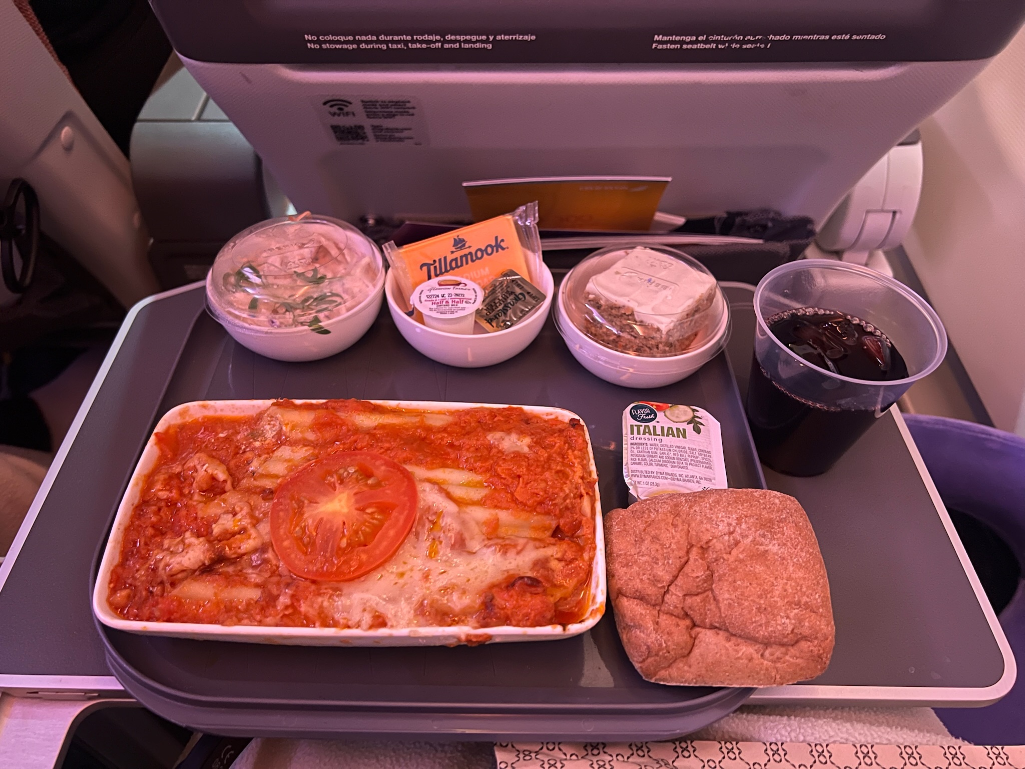 Iberia Airlines Premium Economy Meal Iberia Airlines Premium Economy Meal