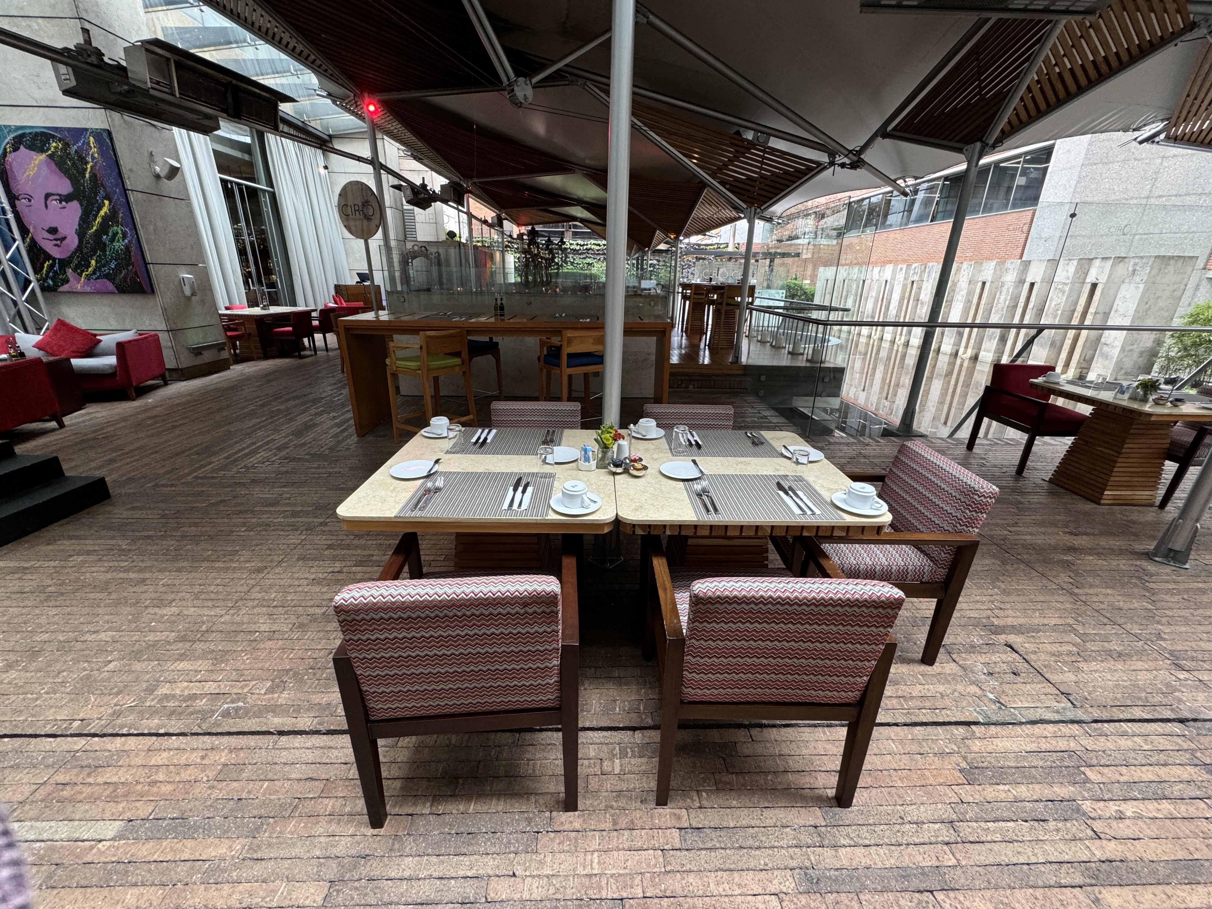 JW Marriott Bogota Ciro seating JW Marriott Bogota Ciro seating