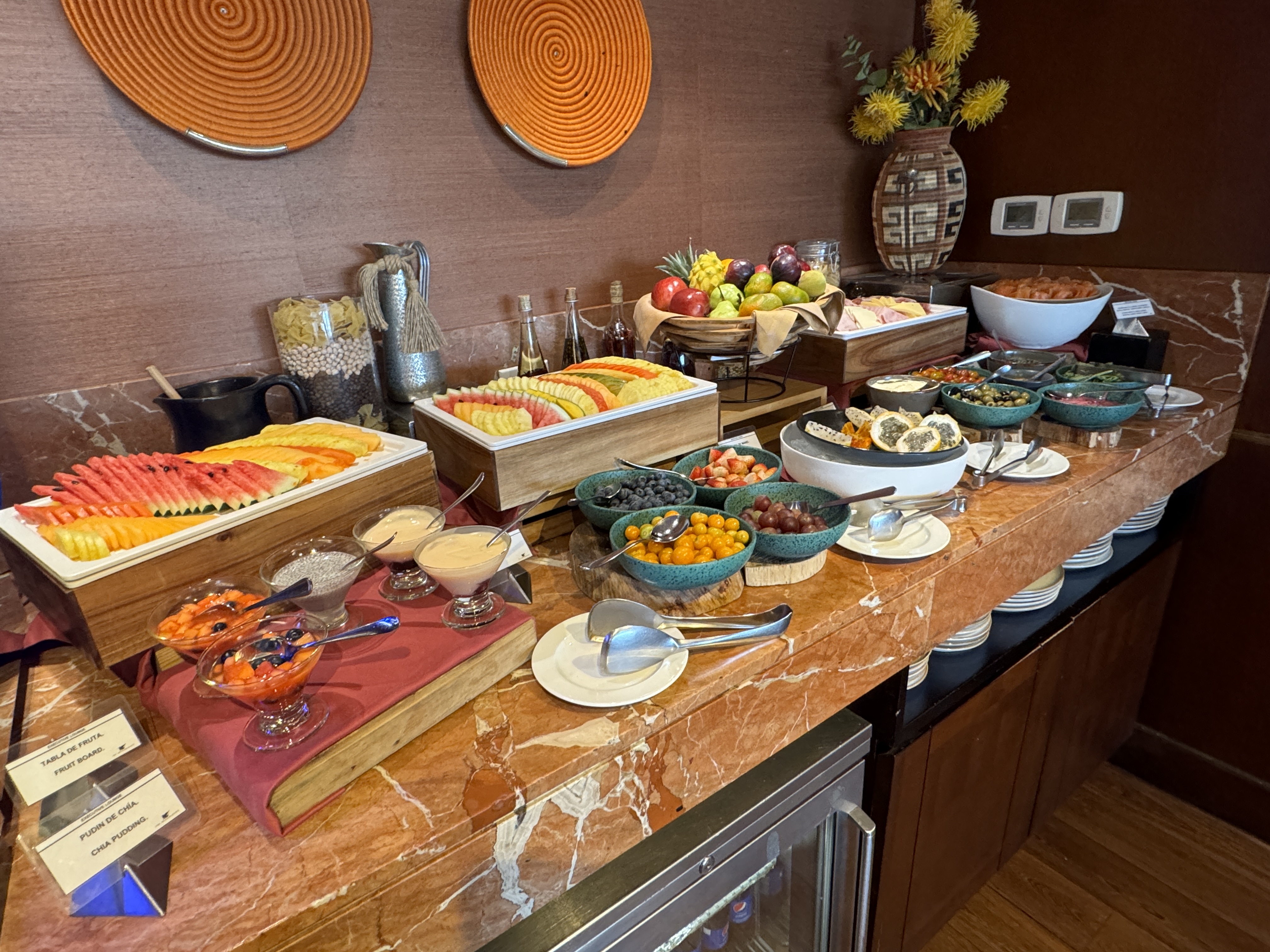 JW Marriott Bogota executive lounge fruit JW Marriott Bogota executive lounge fruit