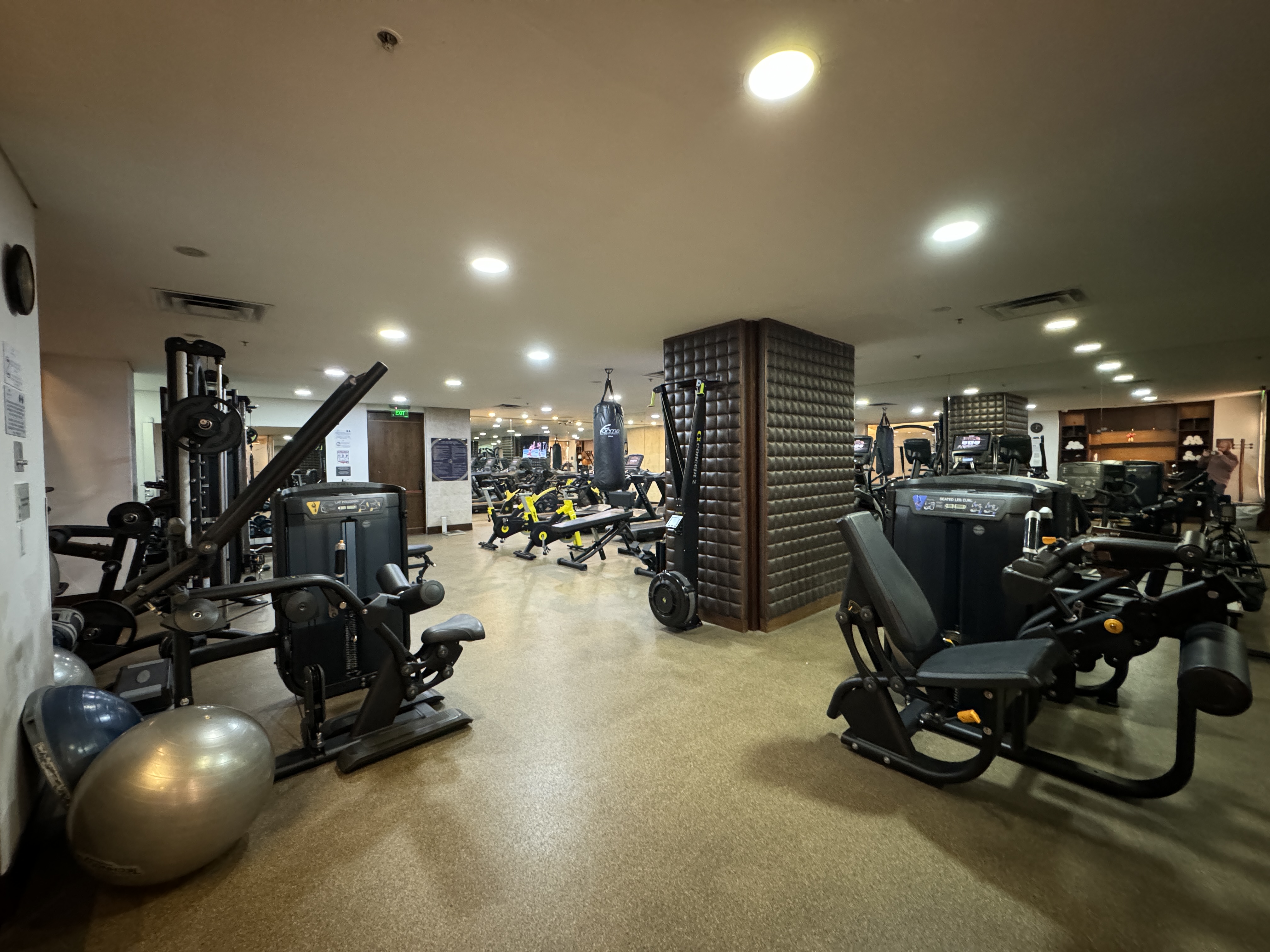 JW Marriott Bogota fitness center view JW Marriott Bogota fitness center view